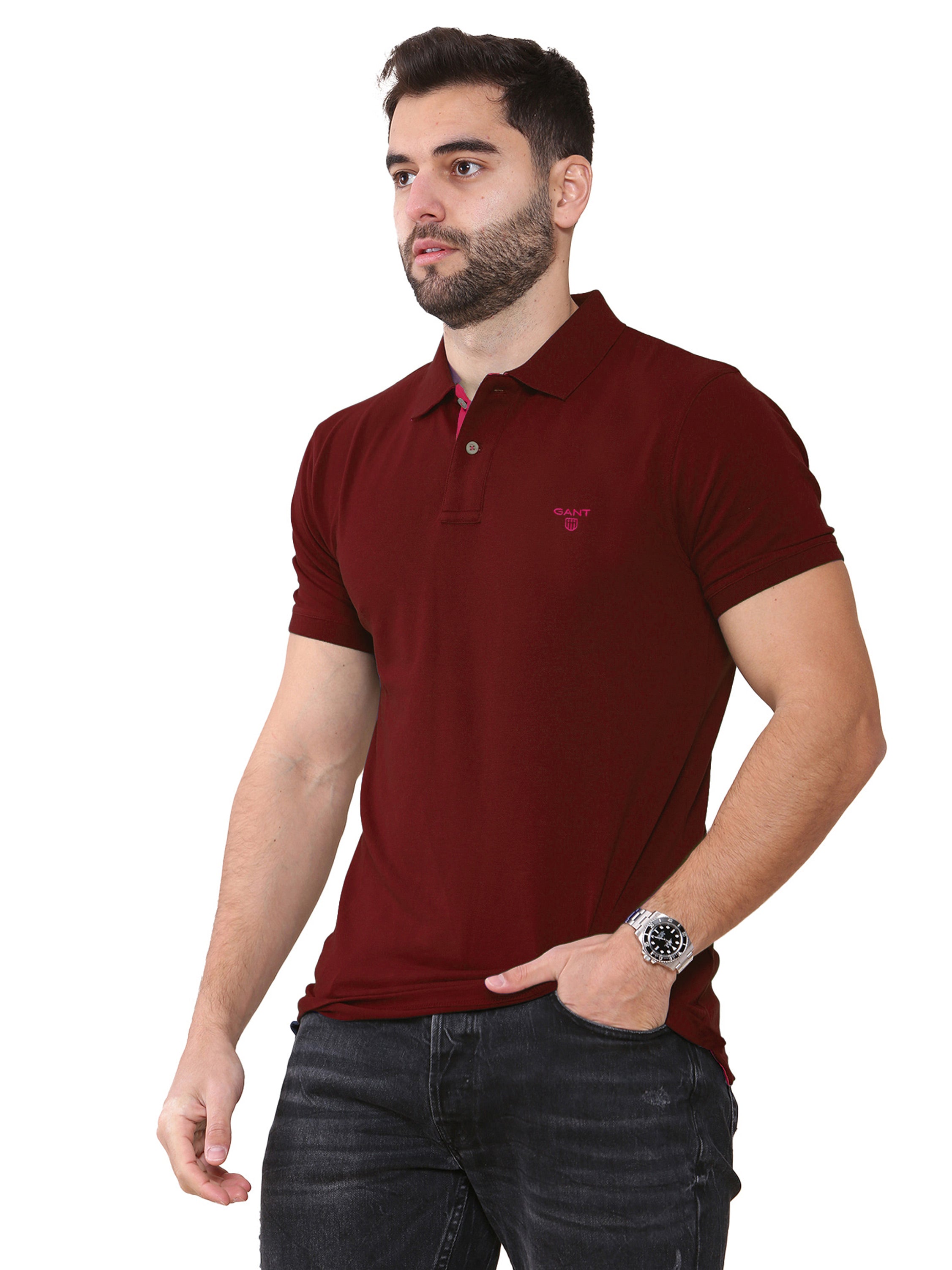 Gant | Mens Contrast Collar Polo Shirt