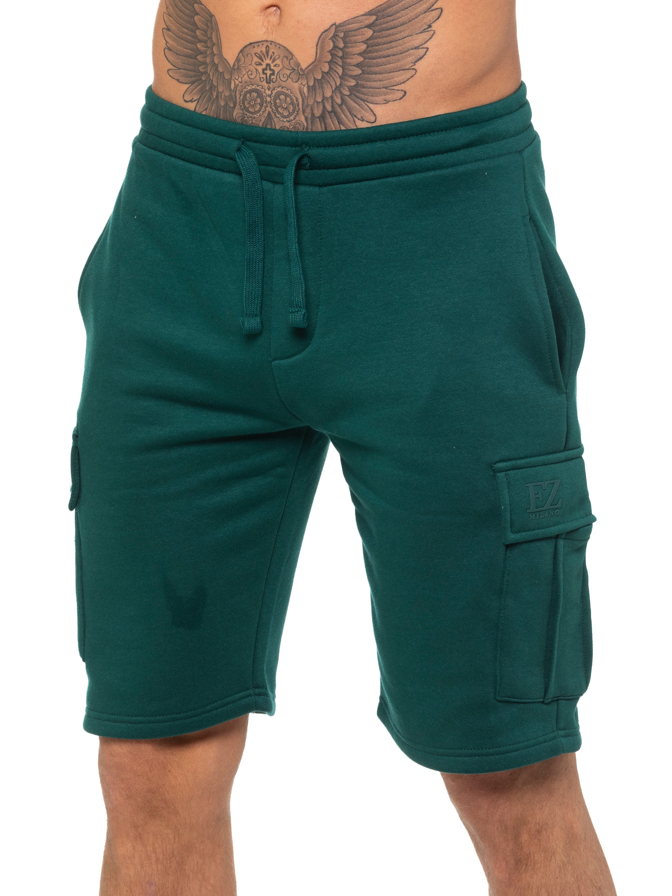 Enzo | Mens Cargo Fleece Shorts