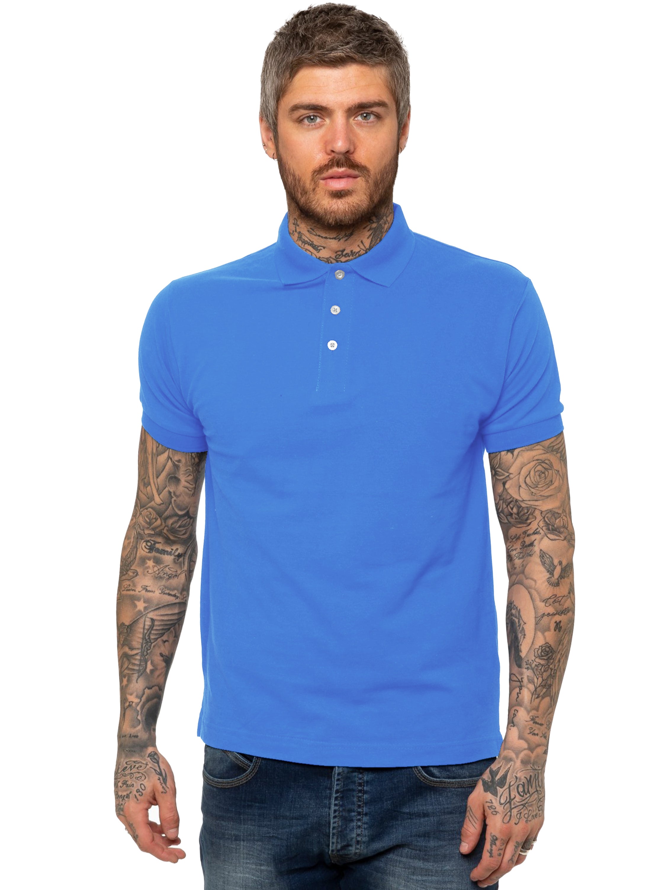 Mens Kruze Clothing | Mens Pique Polo T-Shirt