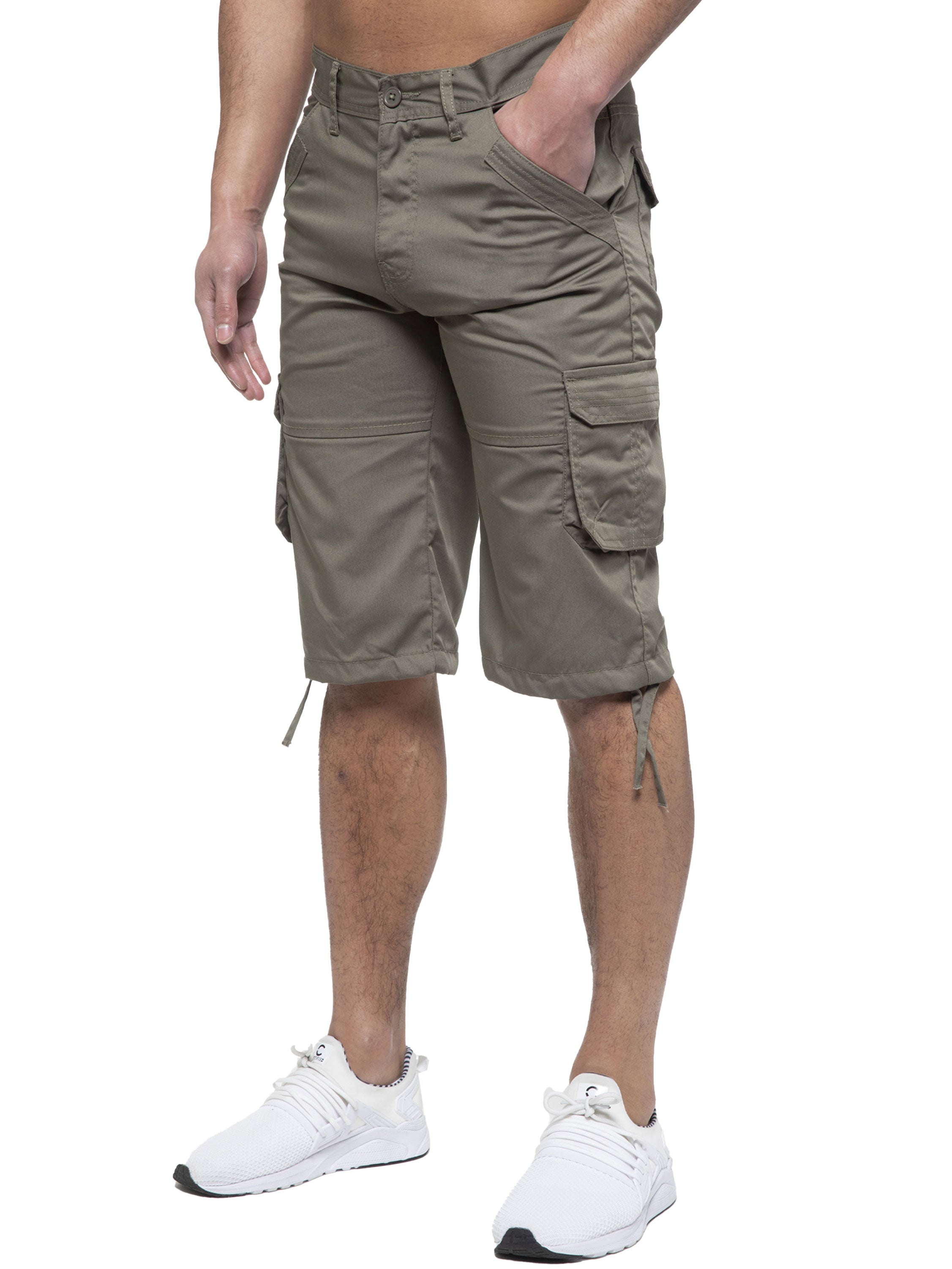 Enzo | Mens Cargo Combat Shorts