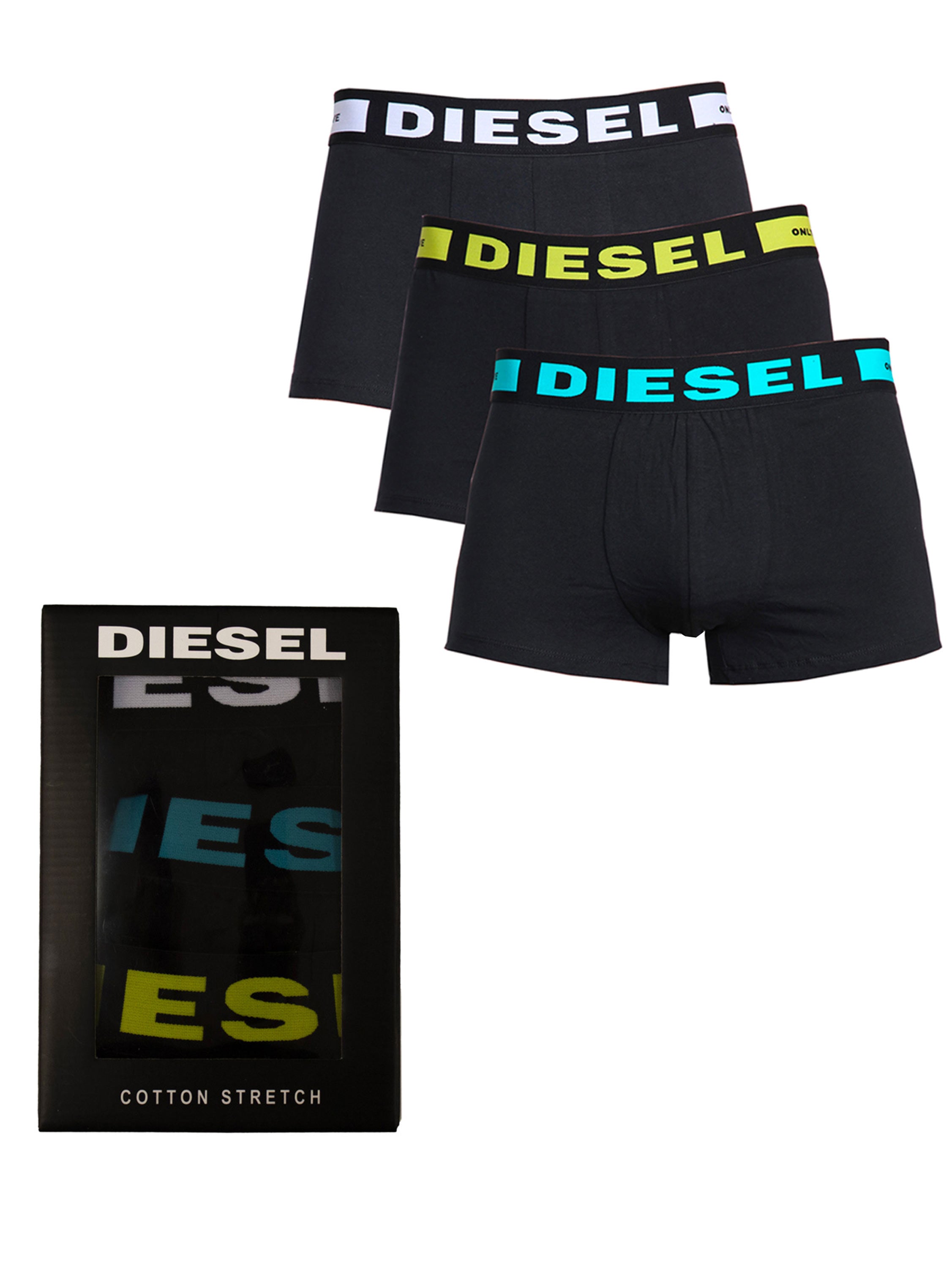 Diesel | Mens Black Boxers (3 Pack)