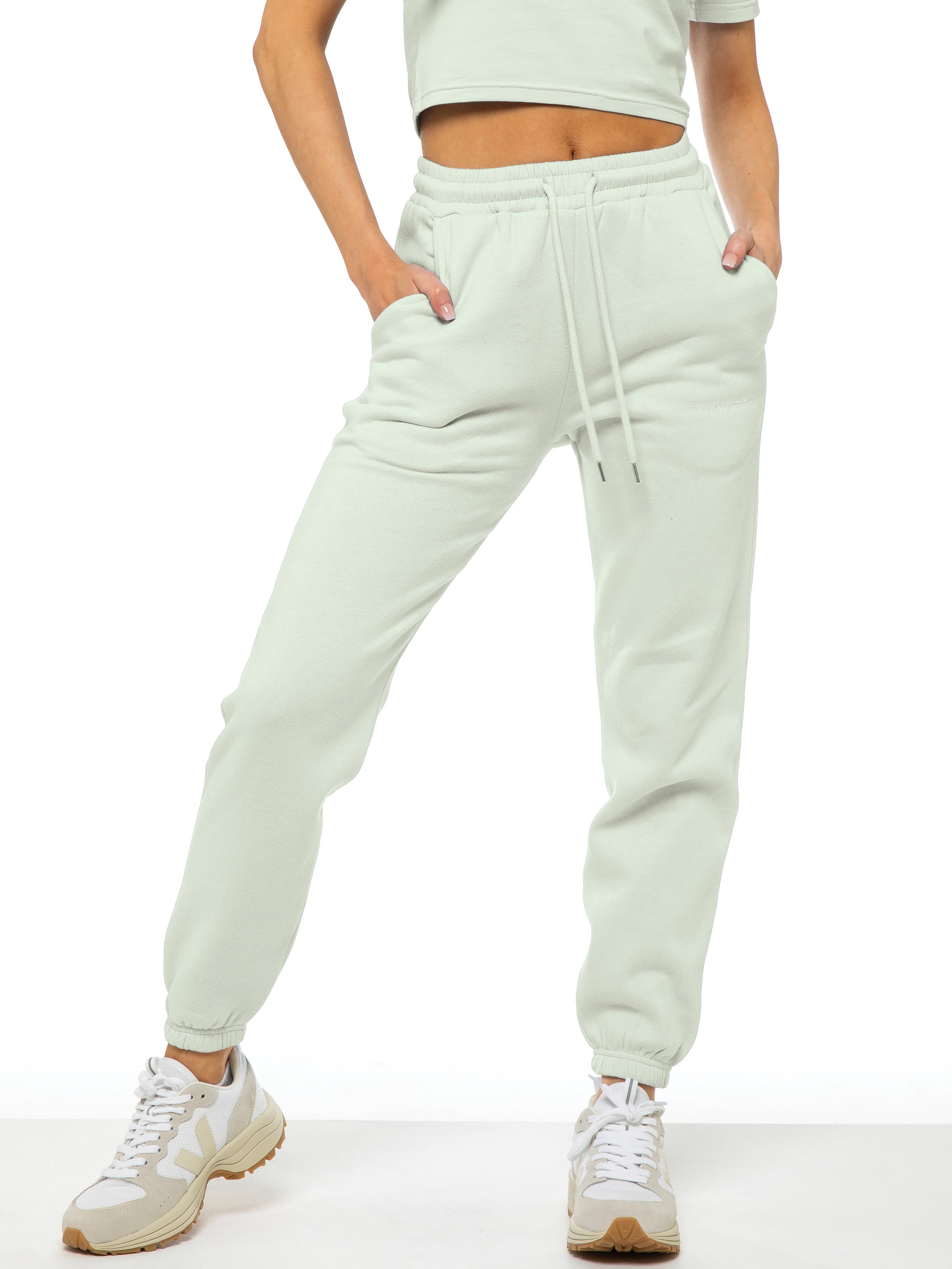 enzo | womens relaxed fit cuffed jogger