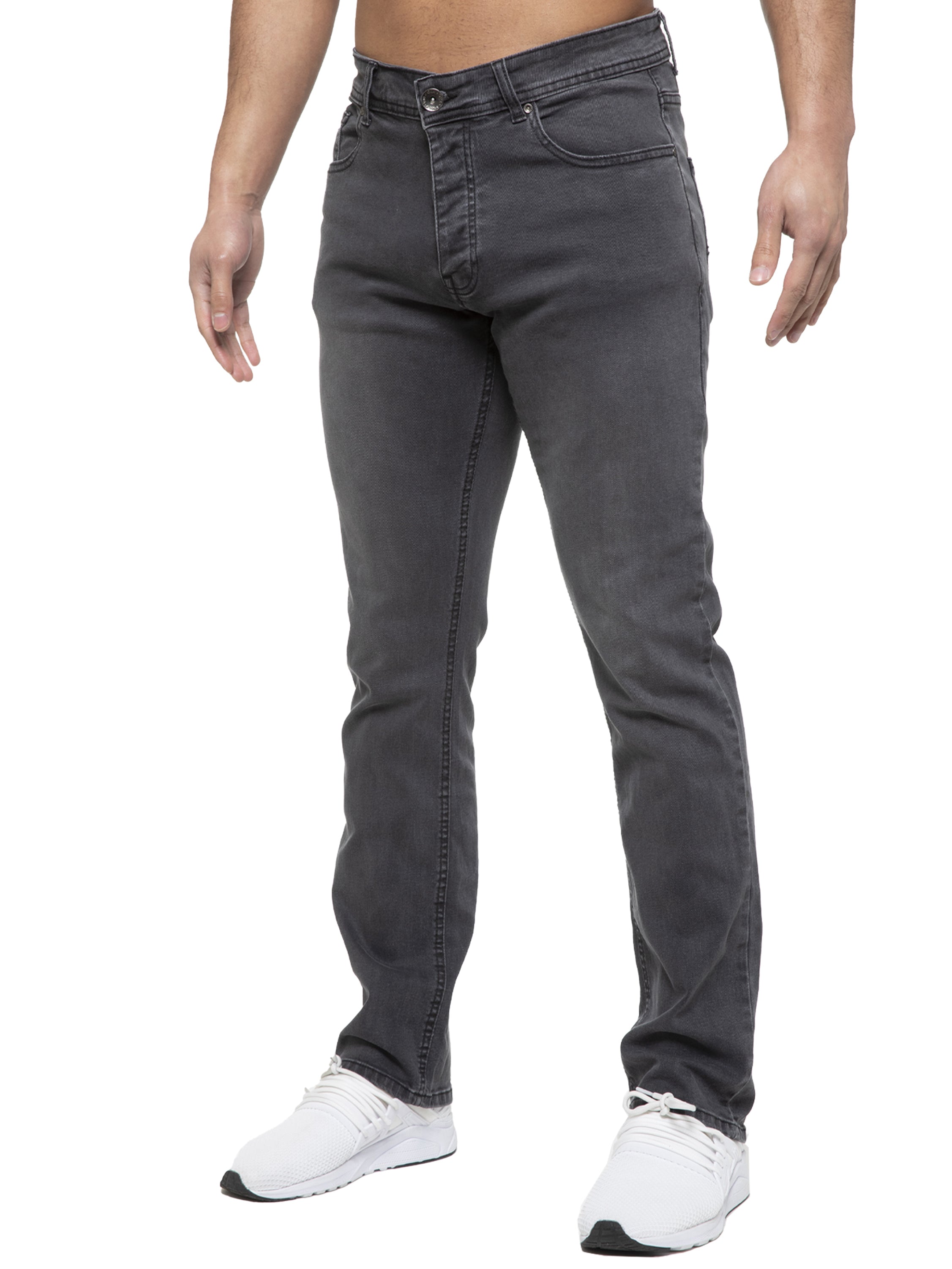 Mens Regular Fit Stretch Denim Jeans | Enzo Designer Menswear