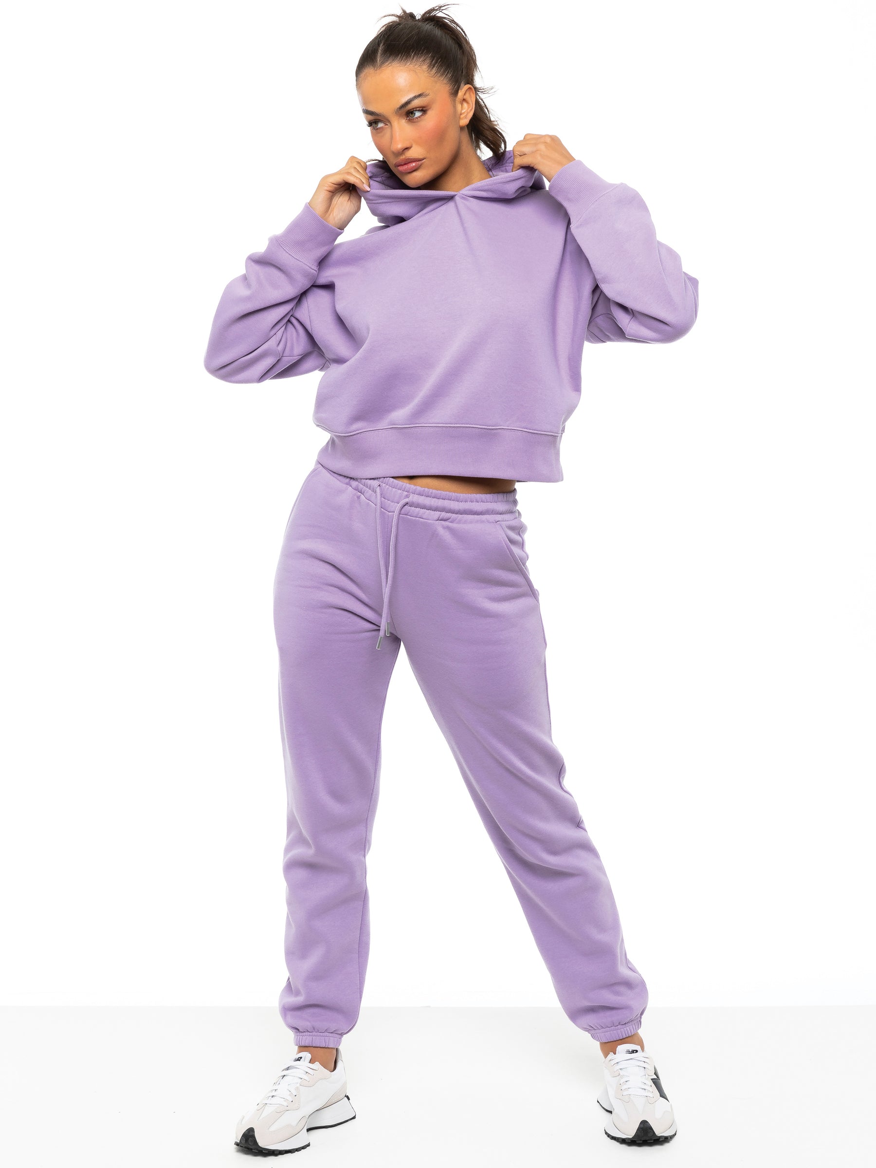 womens tracksuit cropped hoodie