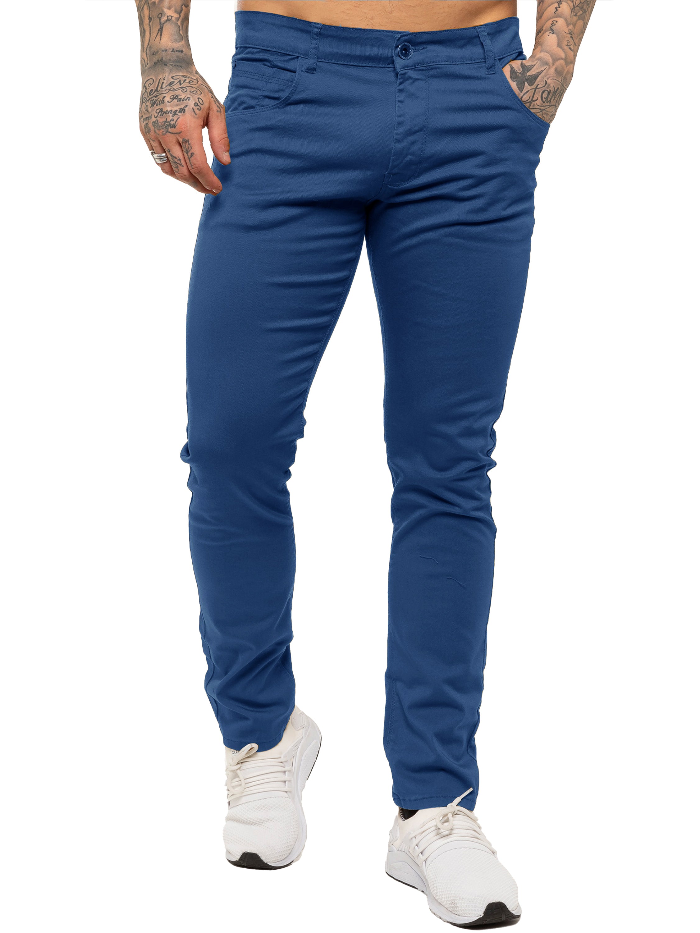 Kruze | Mens Slim Fit Stretch Chinos Available In 8 Colours | Kruze Designer Menswear