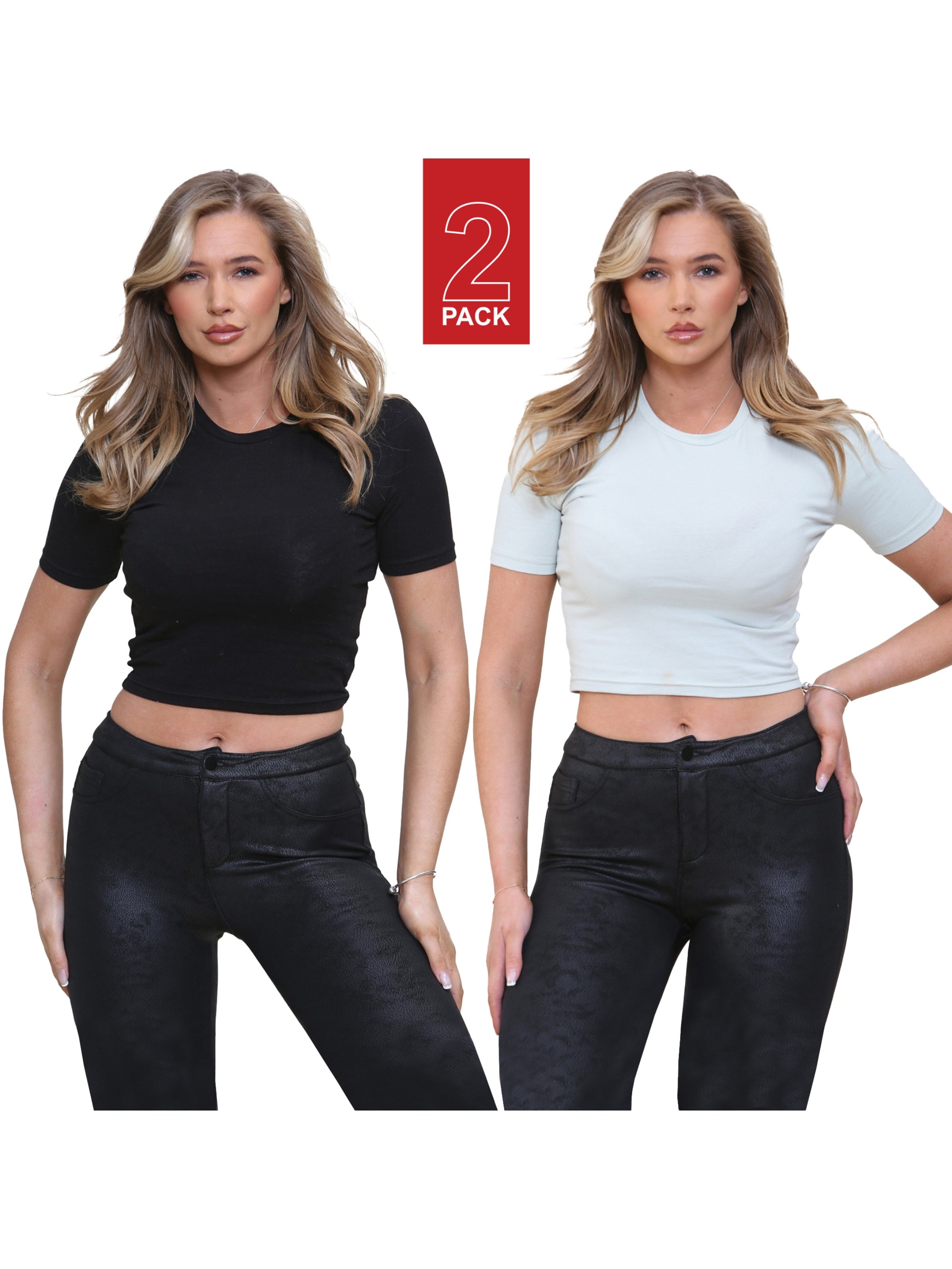 Enzo | Womens Crop Tops (2 Pack)