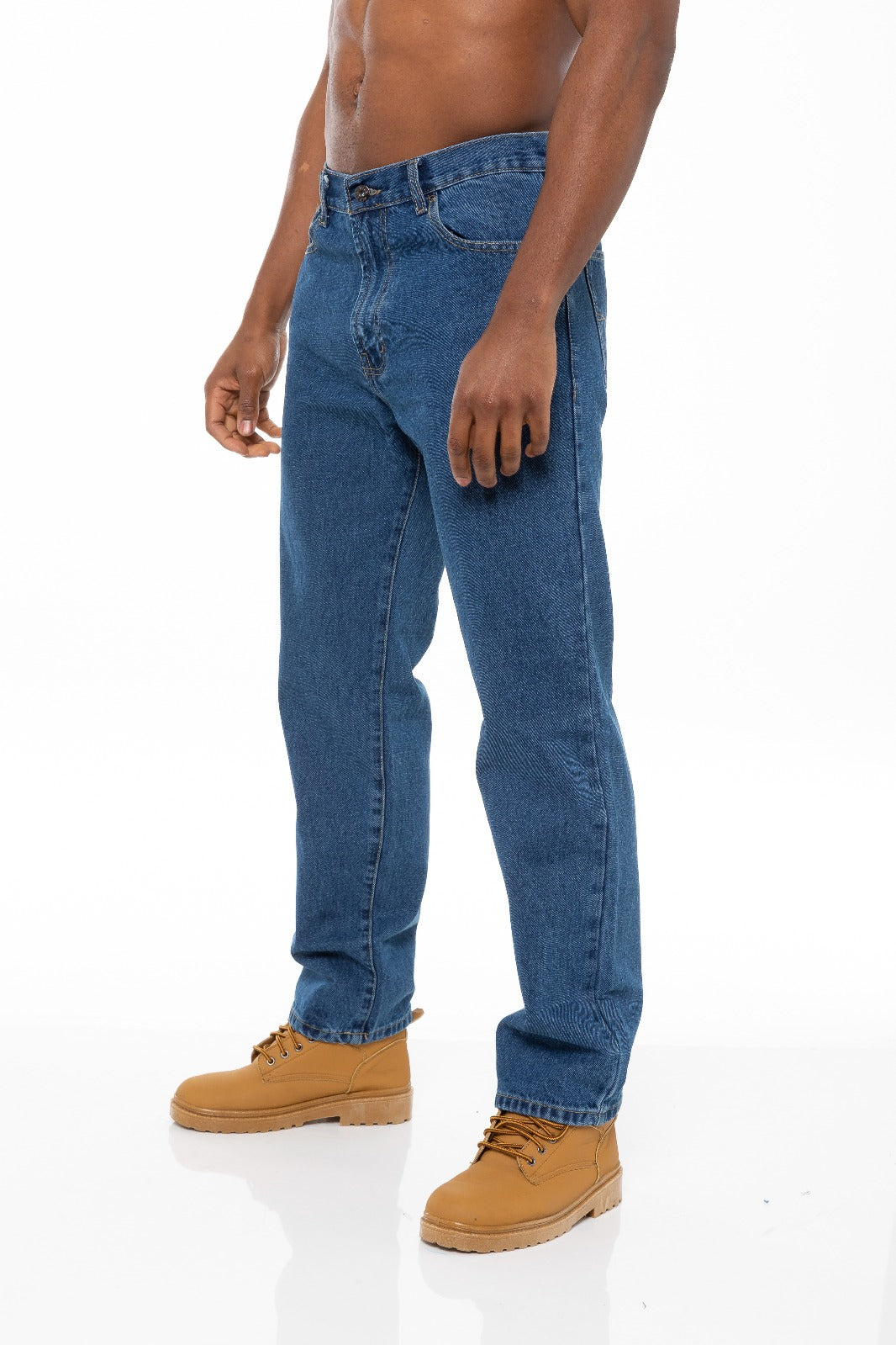 Mens Stone Wash Classic Denim Jeans Bcb | Blue Circle Designer Menswear