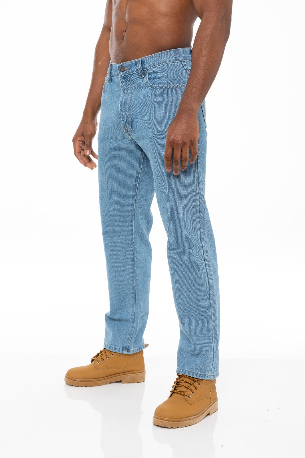 mens stone wash classic denim jeans bcb | blue circle designer menswear