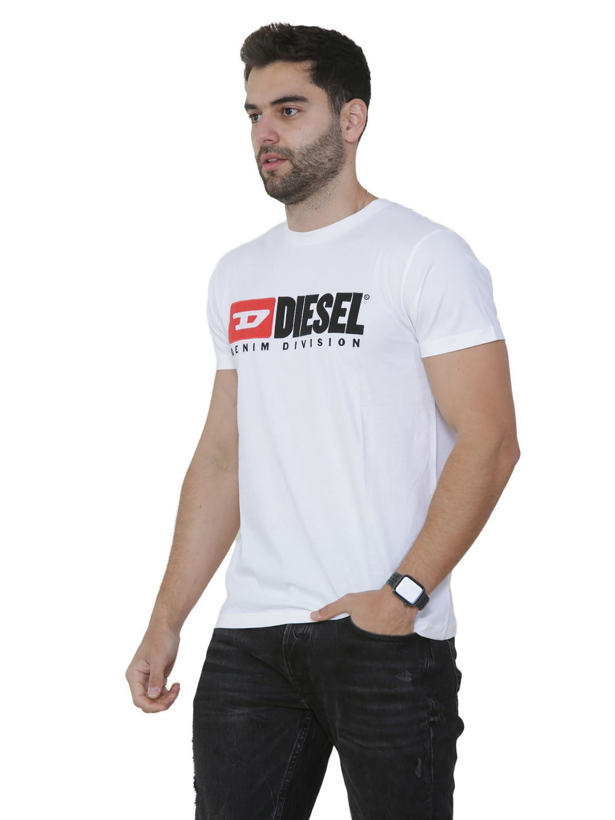 Diesel Mens Double Logo Short Sleeve T Shirt | T-Diego QA