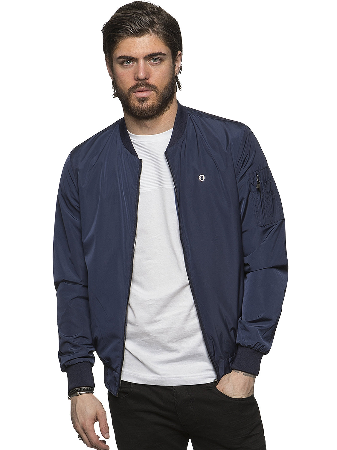 ETO | Mens Designer Move Black & Navy  Jacket