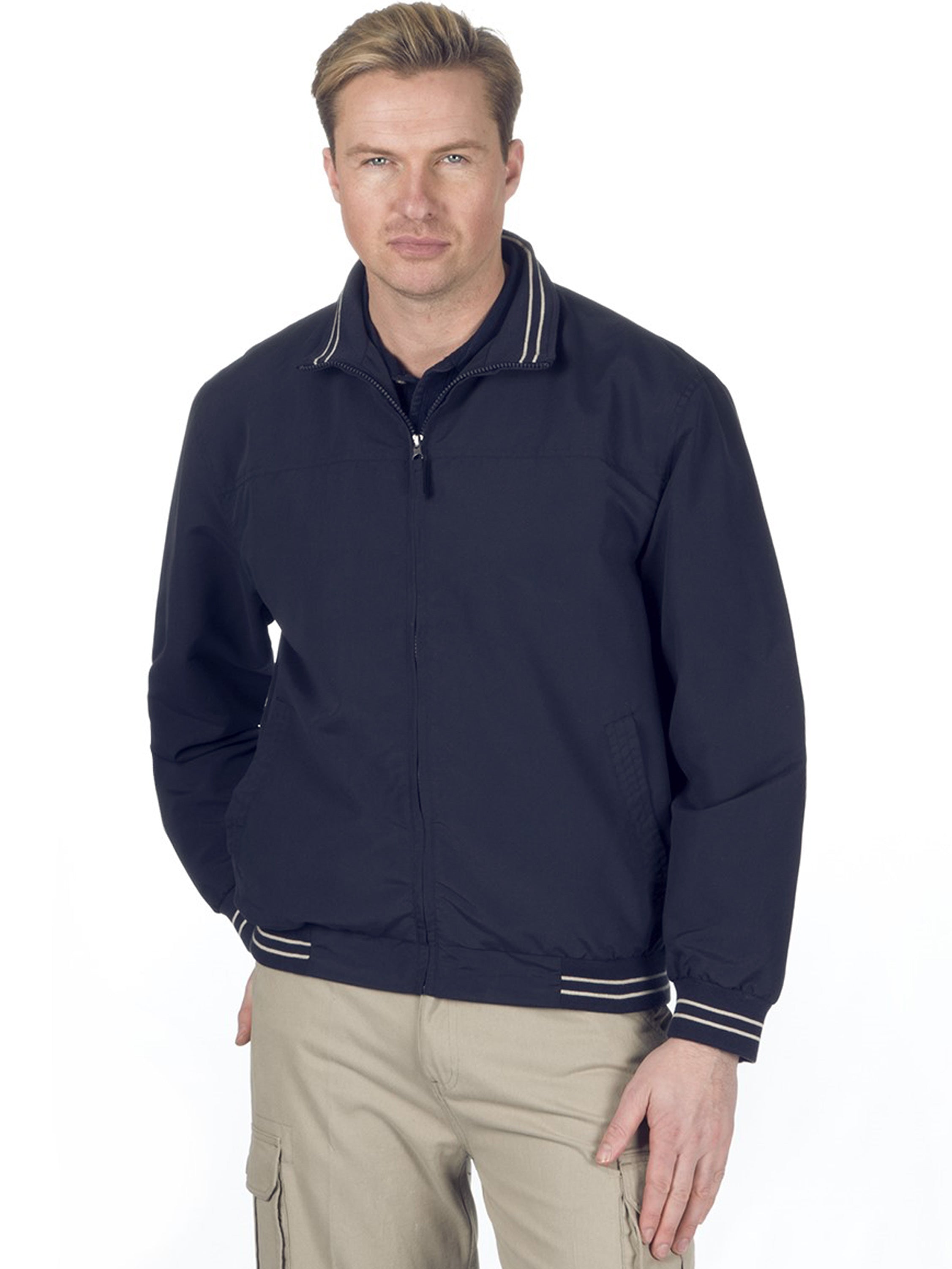 Mens Classic Casual Golf Bomber Jacket