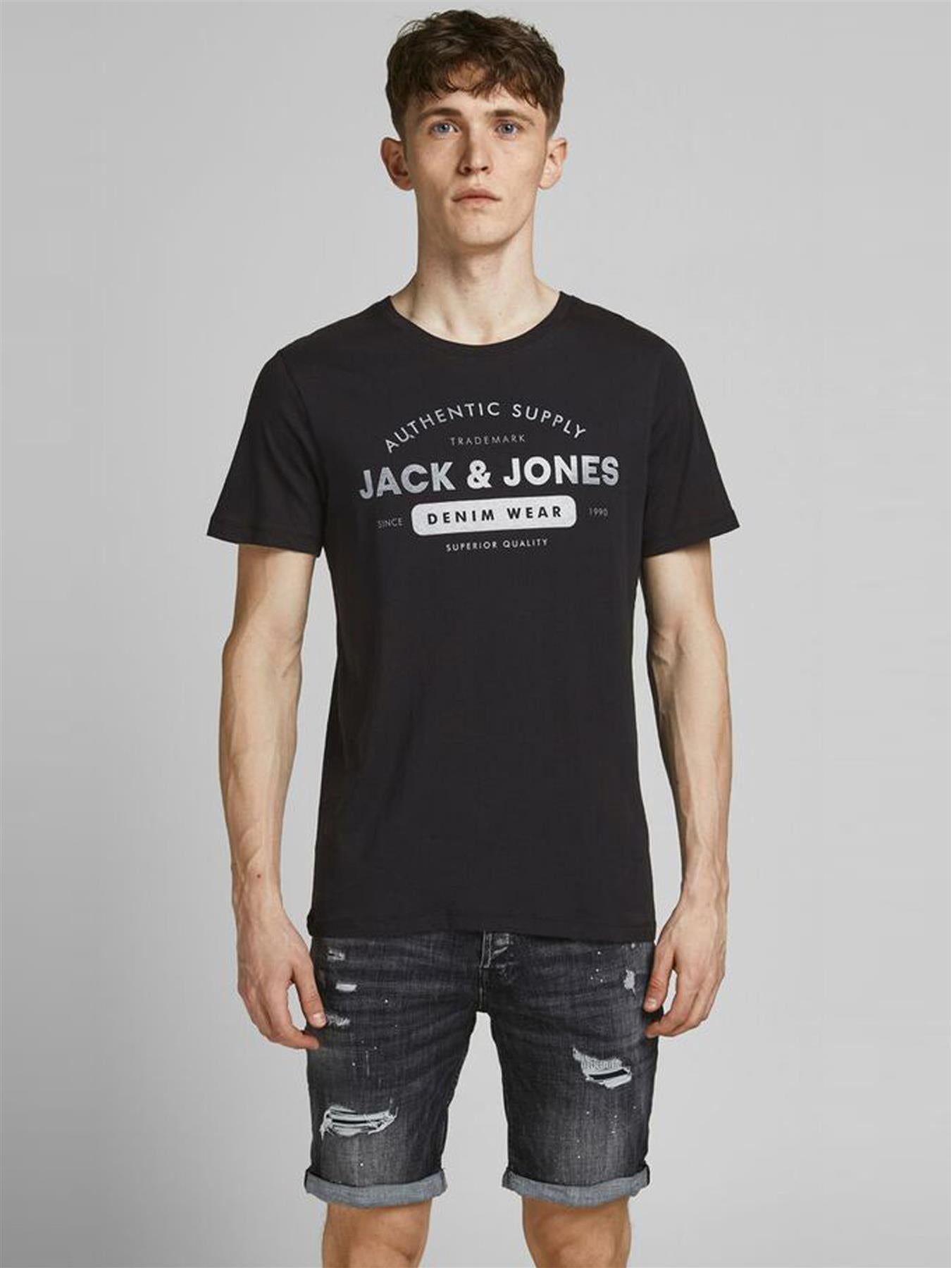 Jack and Jones | Mens Basic Cotton Crew Neck  Short Sleeve Tshirt