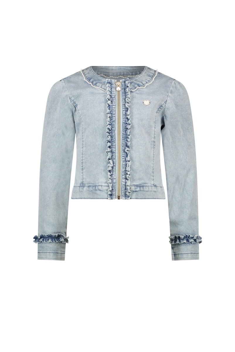 Image of ARLENE ruffle jacket Denim