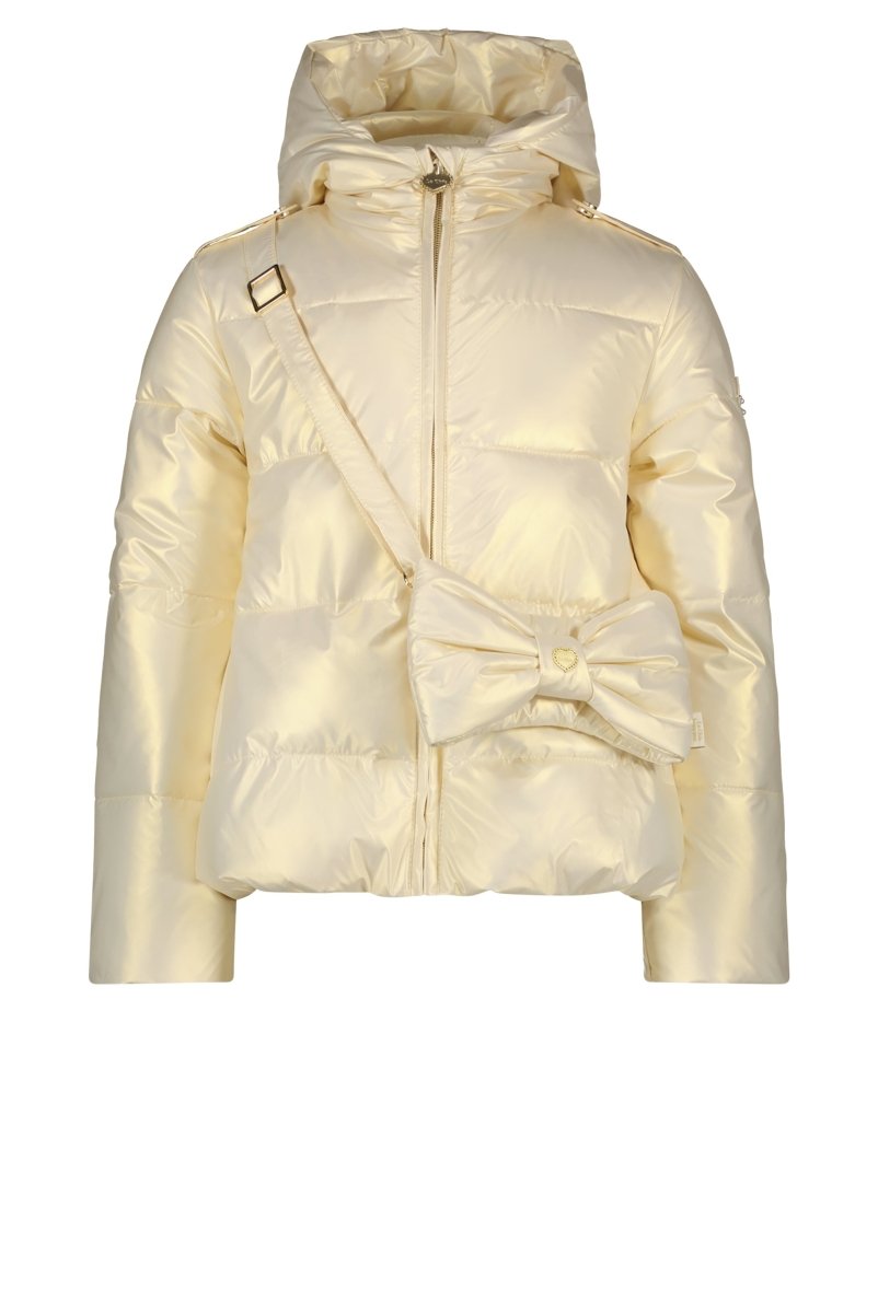 Image of BABSHA metal-look coat Ivory-gold