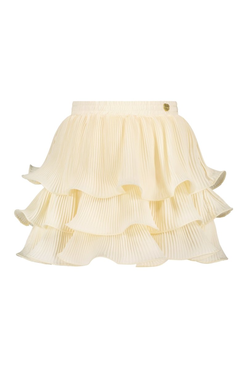 Image of TESRA plissé skirt Ivory