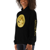Dogecoin Original Unisex Hoodie with Dogecoin on Sleeve
