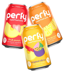 Fruity Variety Pack (12 Cans)  Keto-Friendly Soft Drinks – Perfy