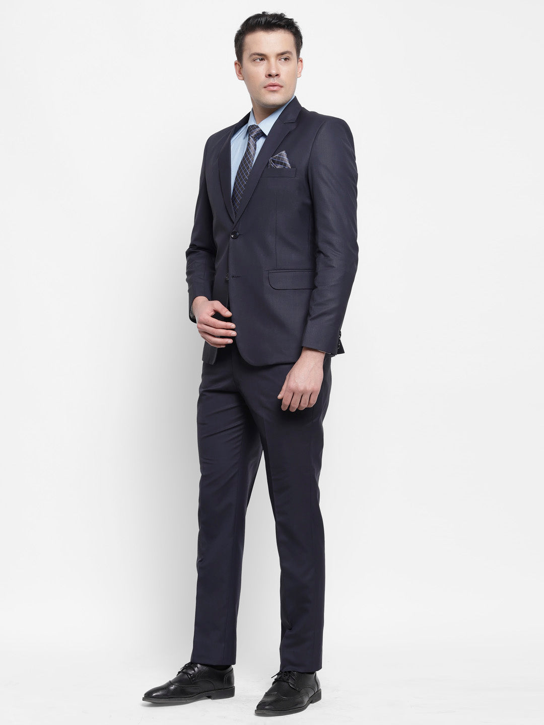 Navy Blue Raymond Mens Formal 2 Piece Suit – Luxurazi