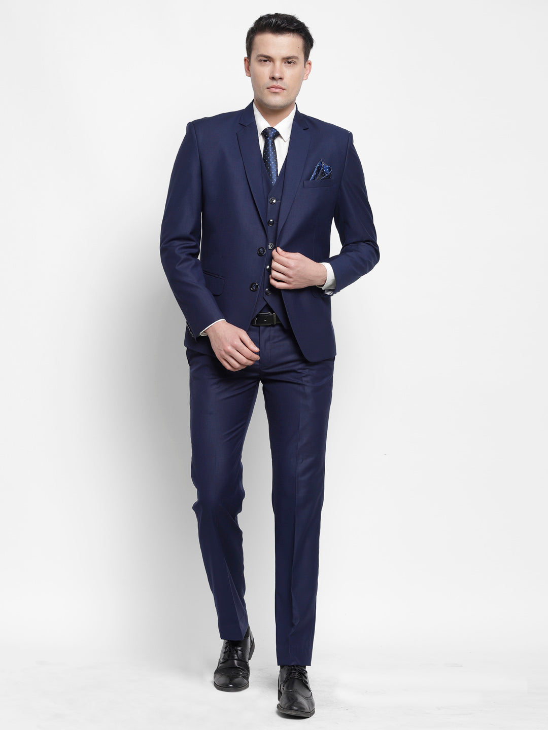 Royal Blue Raymond Mens Formal 3 Piece Suit – Luxurazi