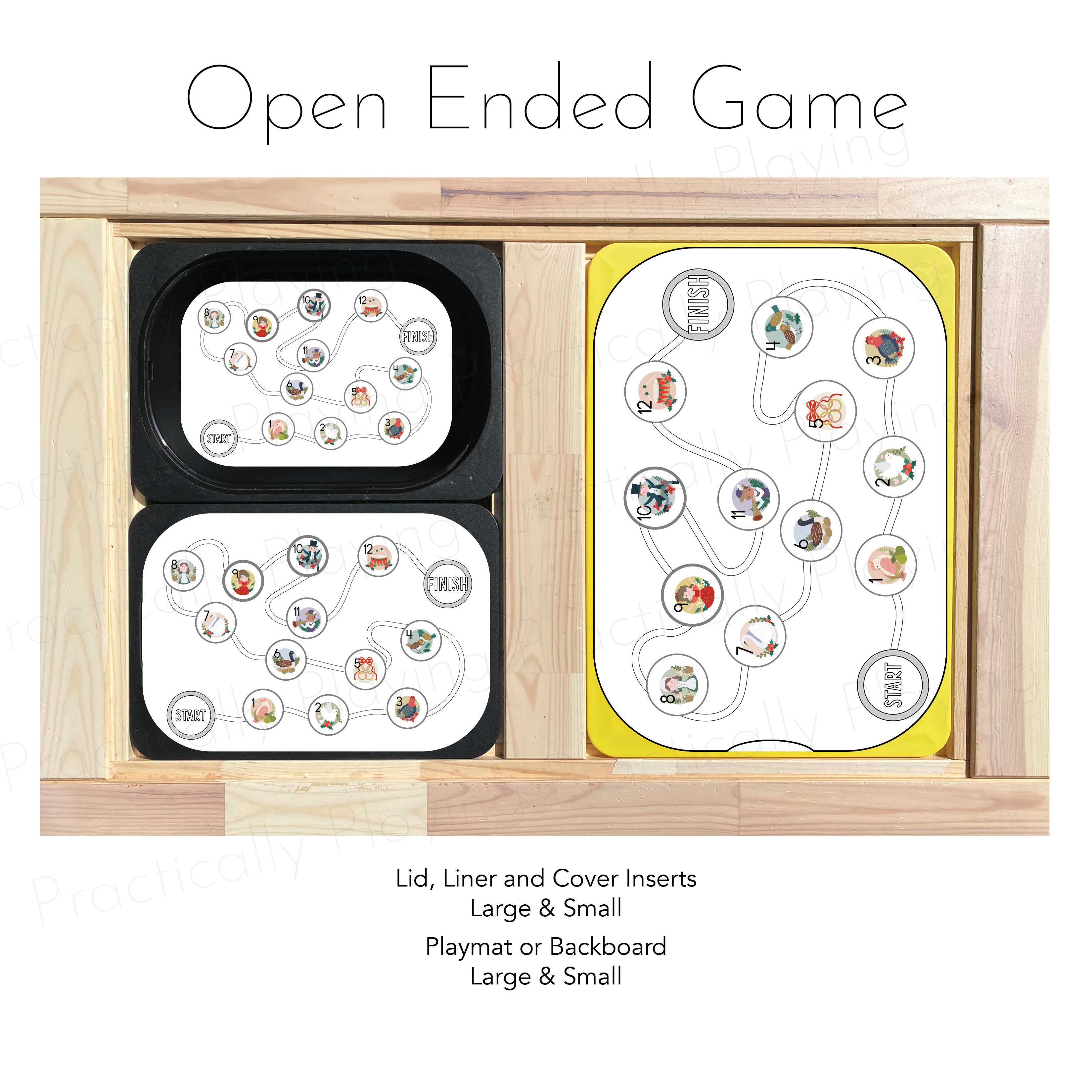 12 Days of Christmas Game Essentials Pack: Printable Insert, Game and Loose Parts Pack