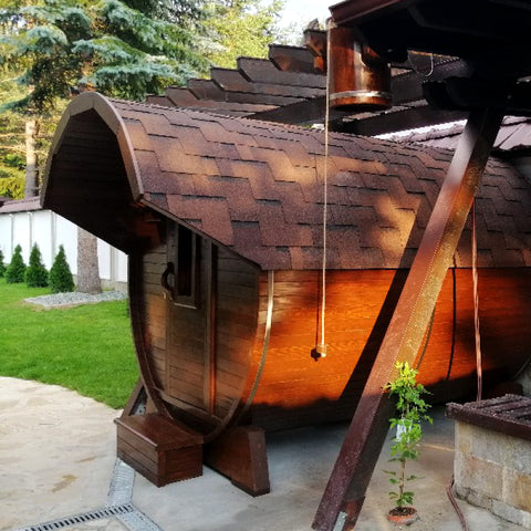 natural oil woodstain sauna