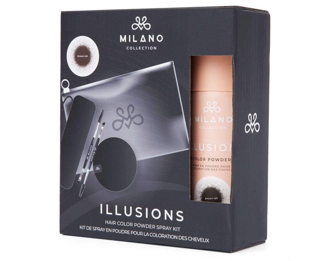 MILANO COLLECTION Scalp Illusion Kit- Lace WiGrip, Wig Makeup Knot  Concealer Palette Plus Free Angled Brush and Teasing Comb (Nude)