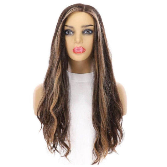 26 Divine Lace Top Wig Soft Black Balayage & Money Pieces