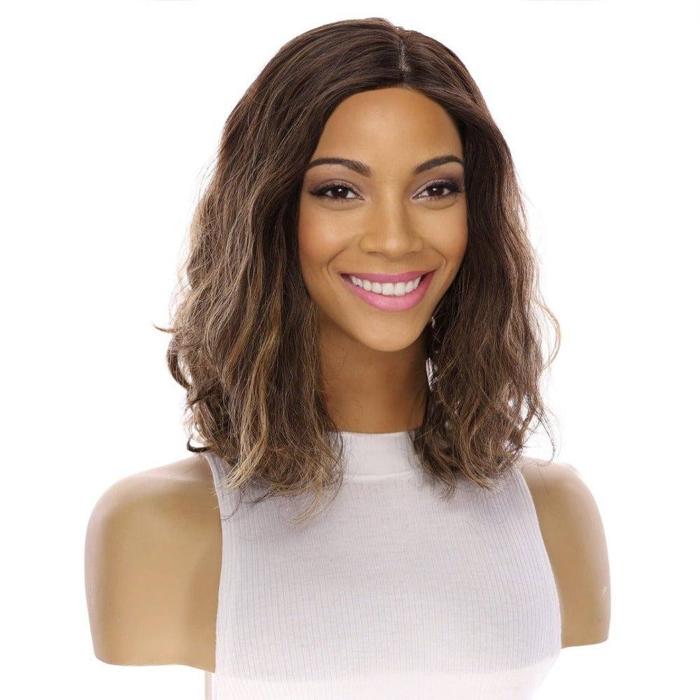 VICTORIA - Warm Brown With Red Balayage (S/M) – Glamy Wigs