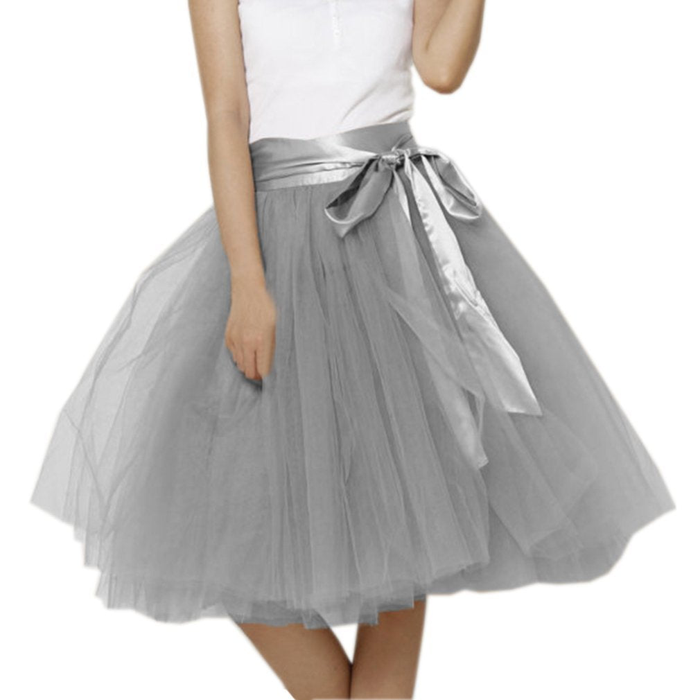 Tulle Tutu Skirt For Women A Line Short Knee Length 20+ Colors PC06 ...