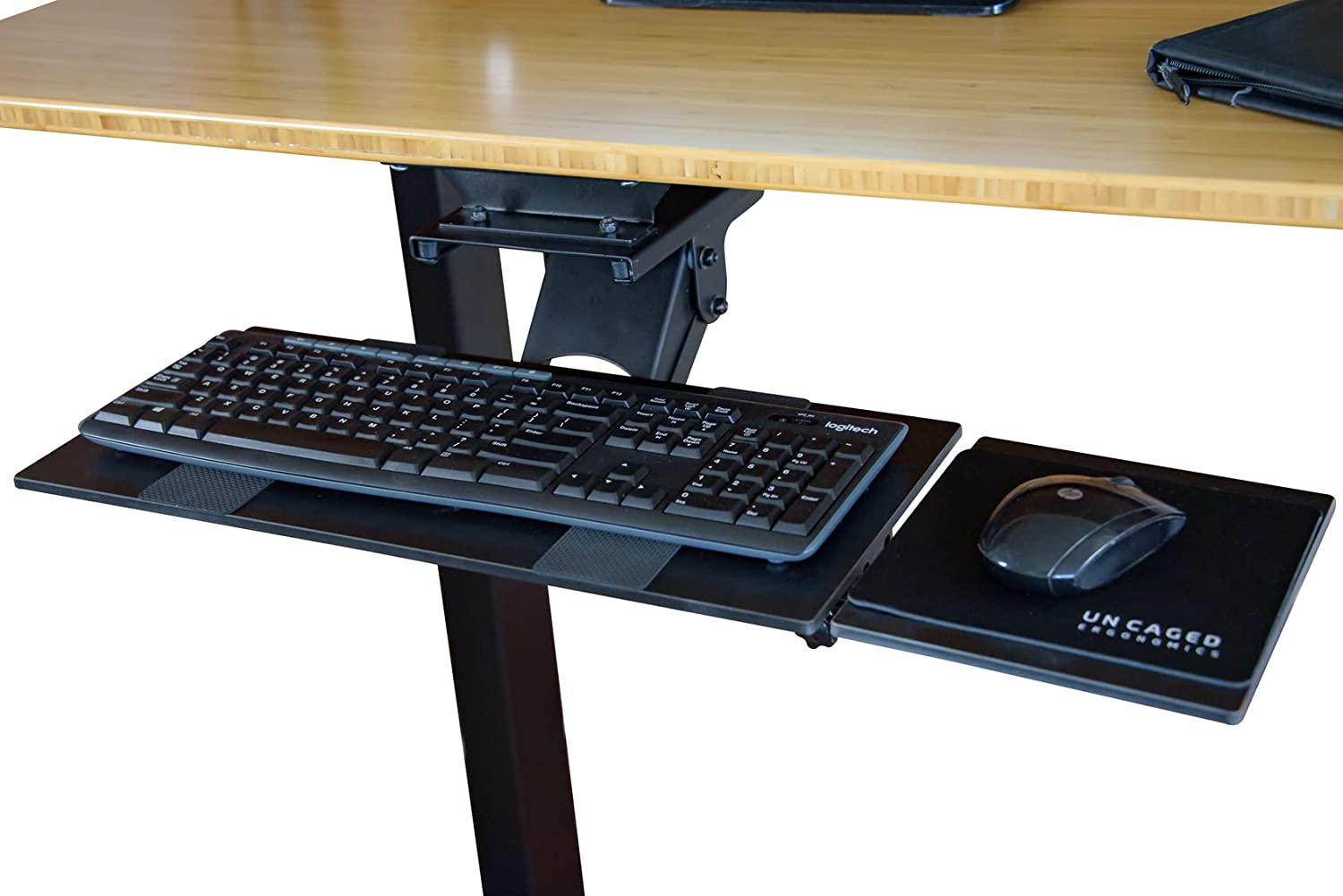 computer desk without keyboard tray