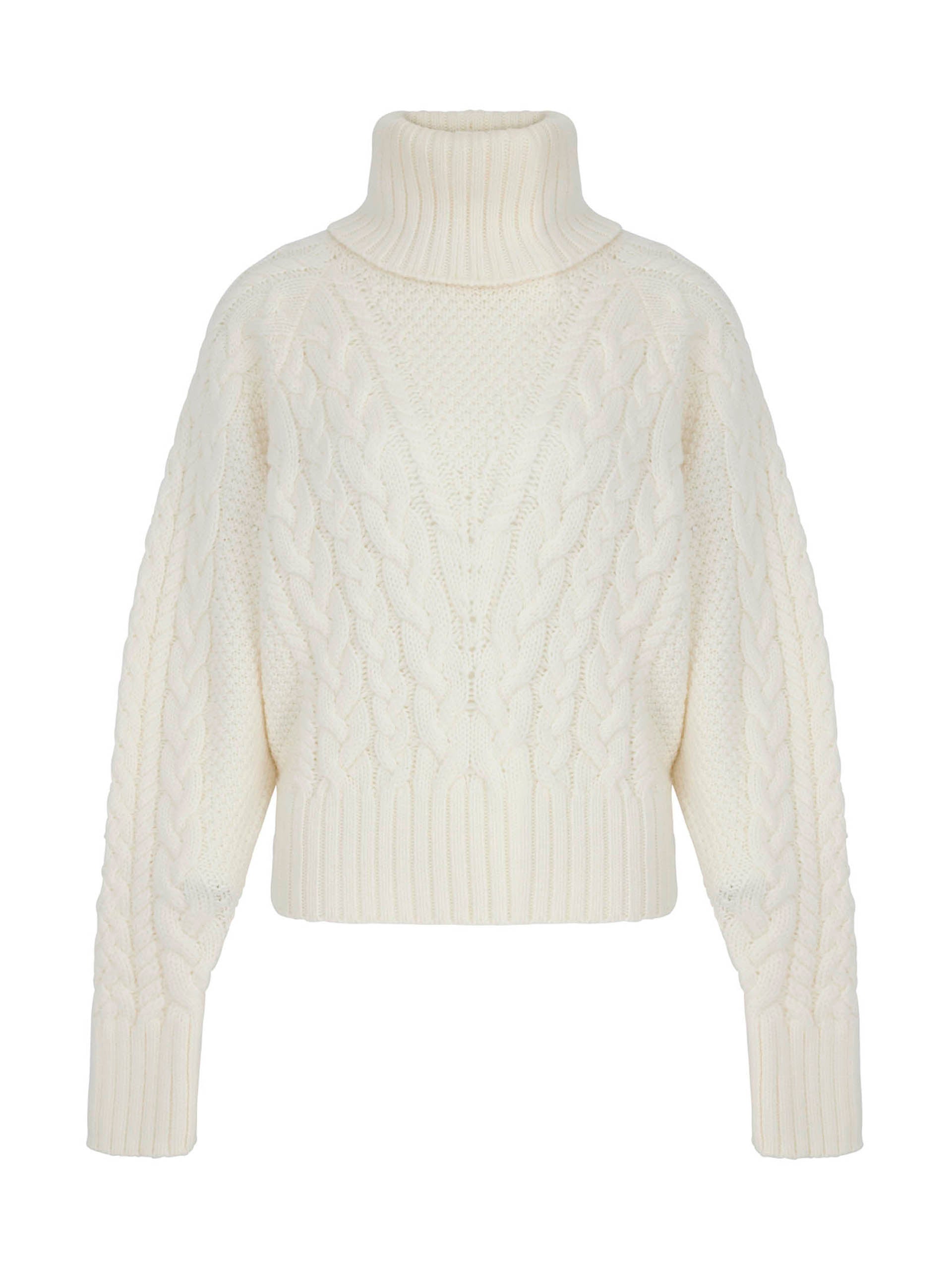 Ivory cable knit Otis sweater - Collagerie