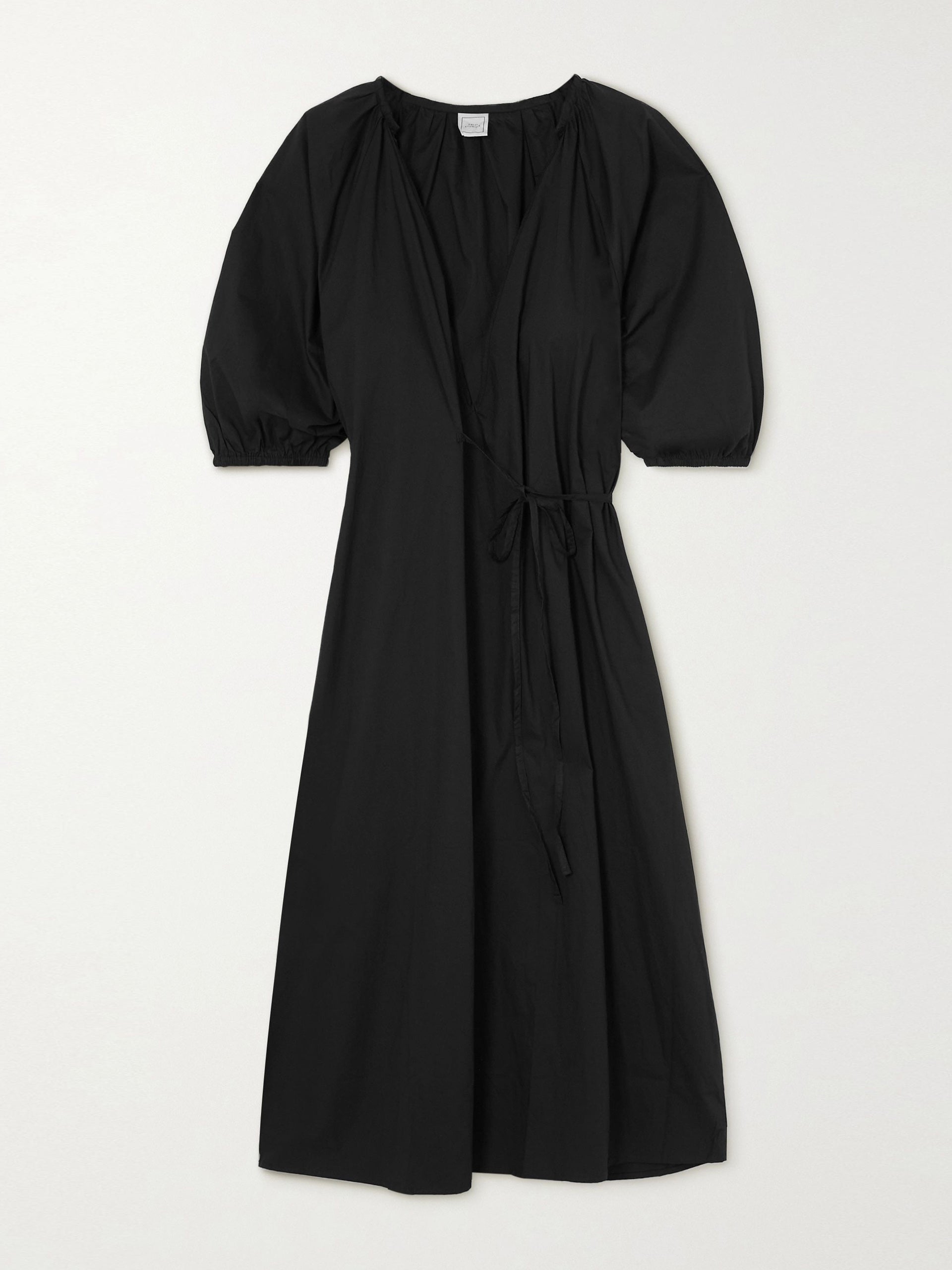 Black midi wrap dress - Collagerie
