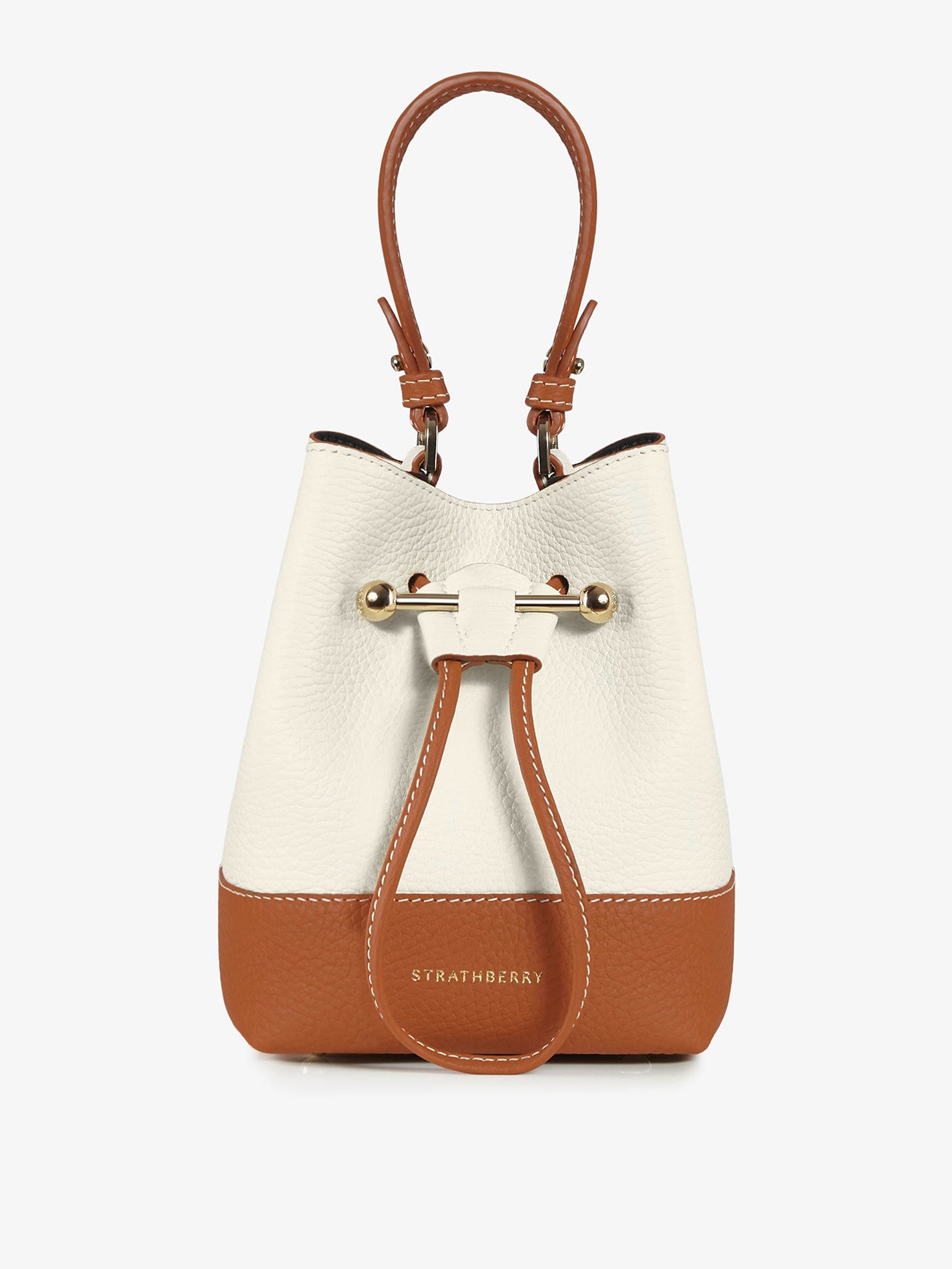 Strathberry Lana Osette Leather Mini Bucket Bag