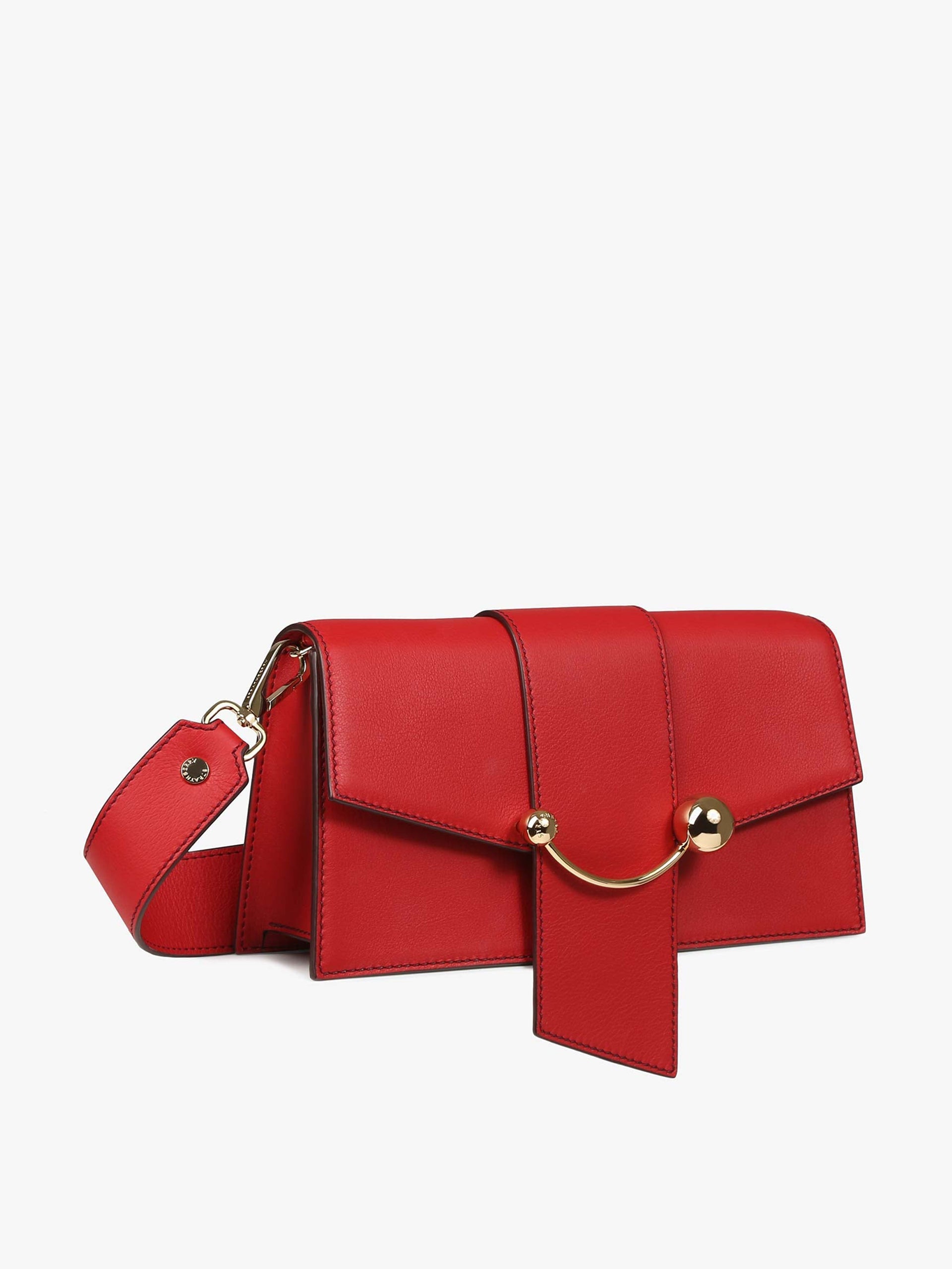 Strathberry - Mini Crescent - Leather Mini Shoulder Bag - Red