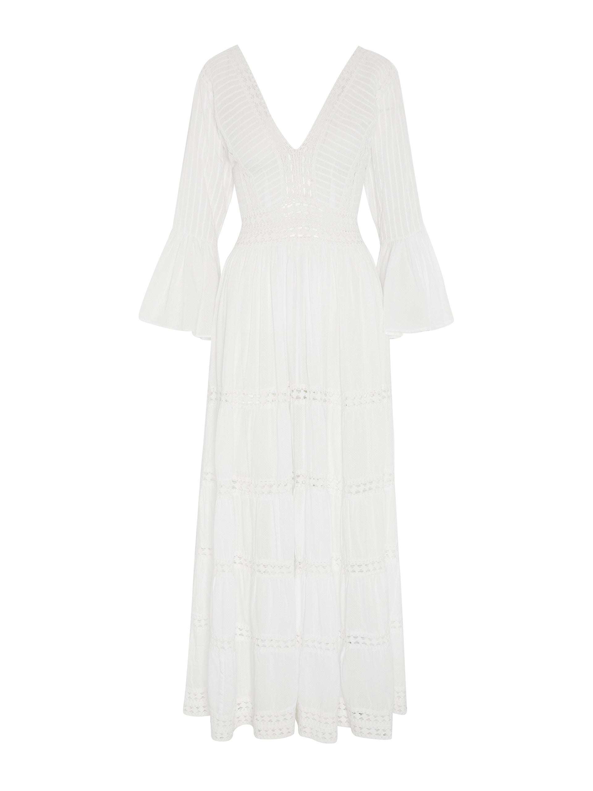 Soft white Kiro dress in Lyocell Tencel - Collagerie.com