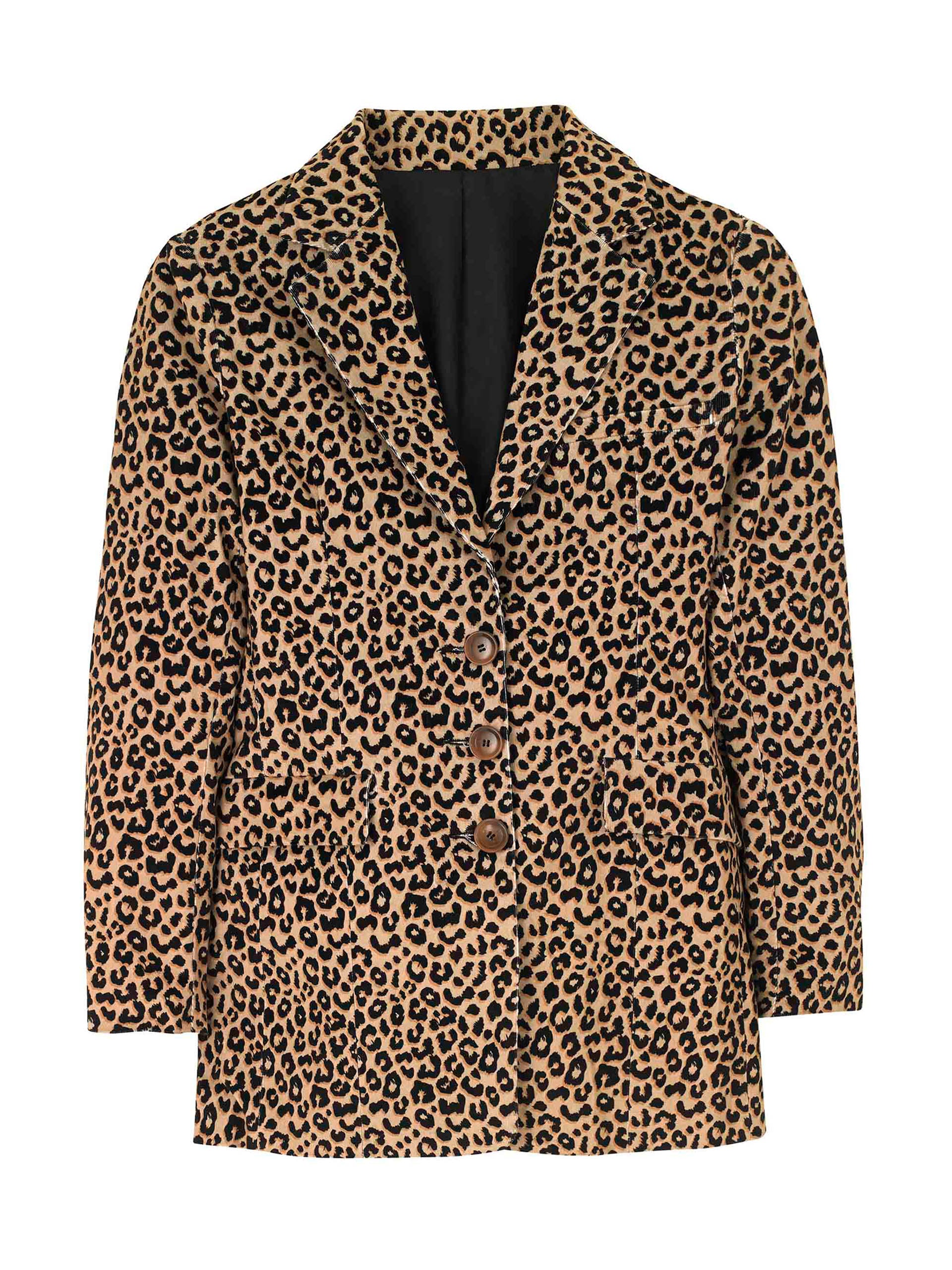 Leopard corduroy jacket - Collagerie.com