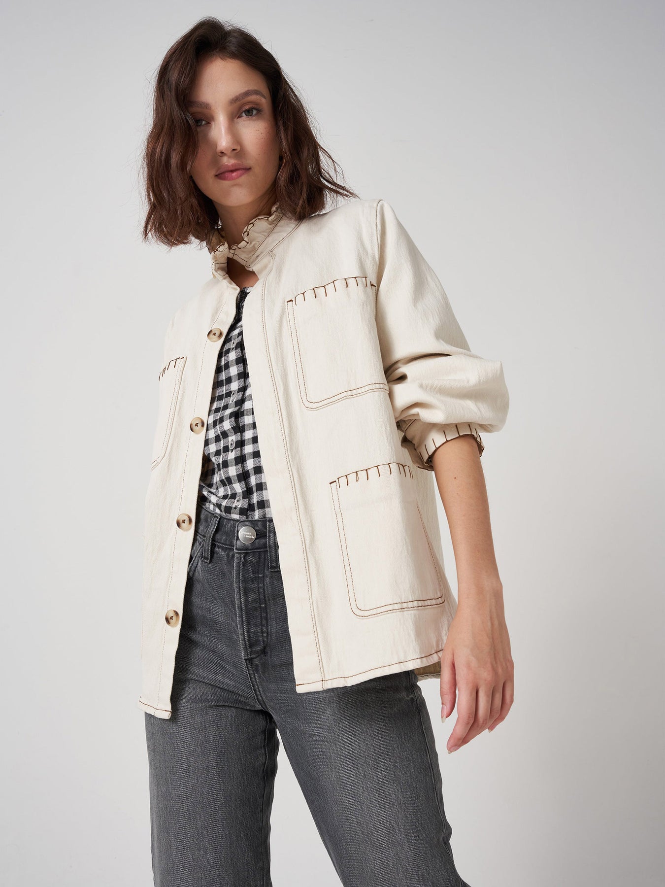 Pablo jacket in ecru – Collagerie