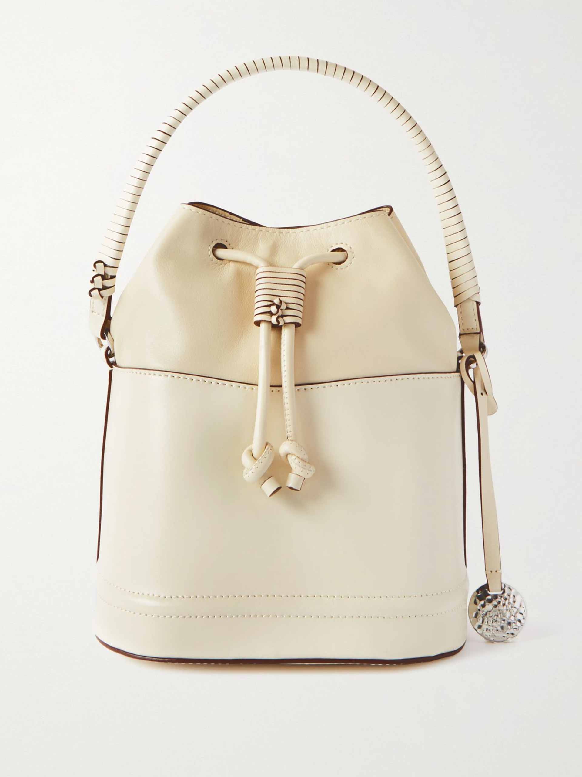 Cream leather bucket bag - Collagerie