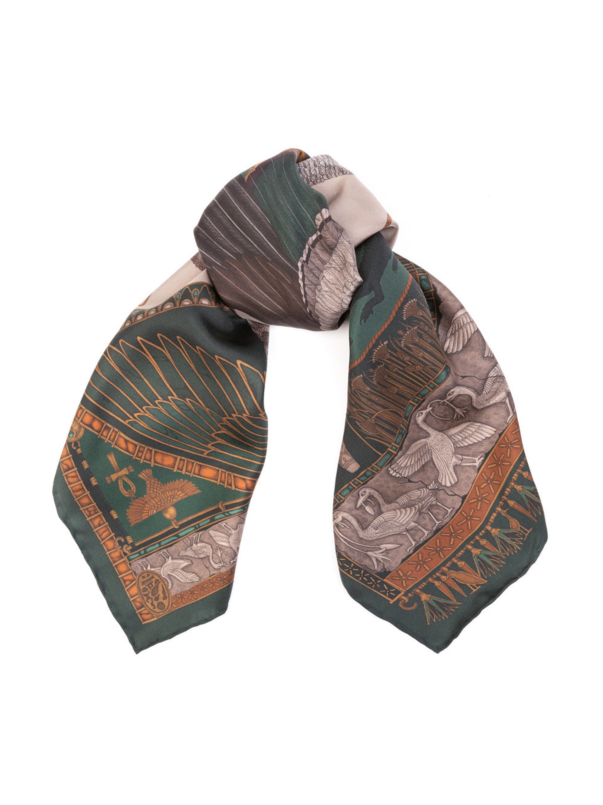 The Heralds of Horus Silk Twill Scarf 90 – Sabina Savage