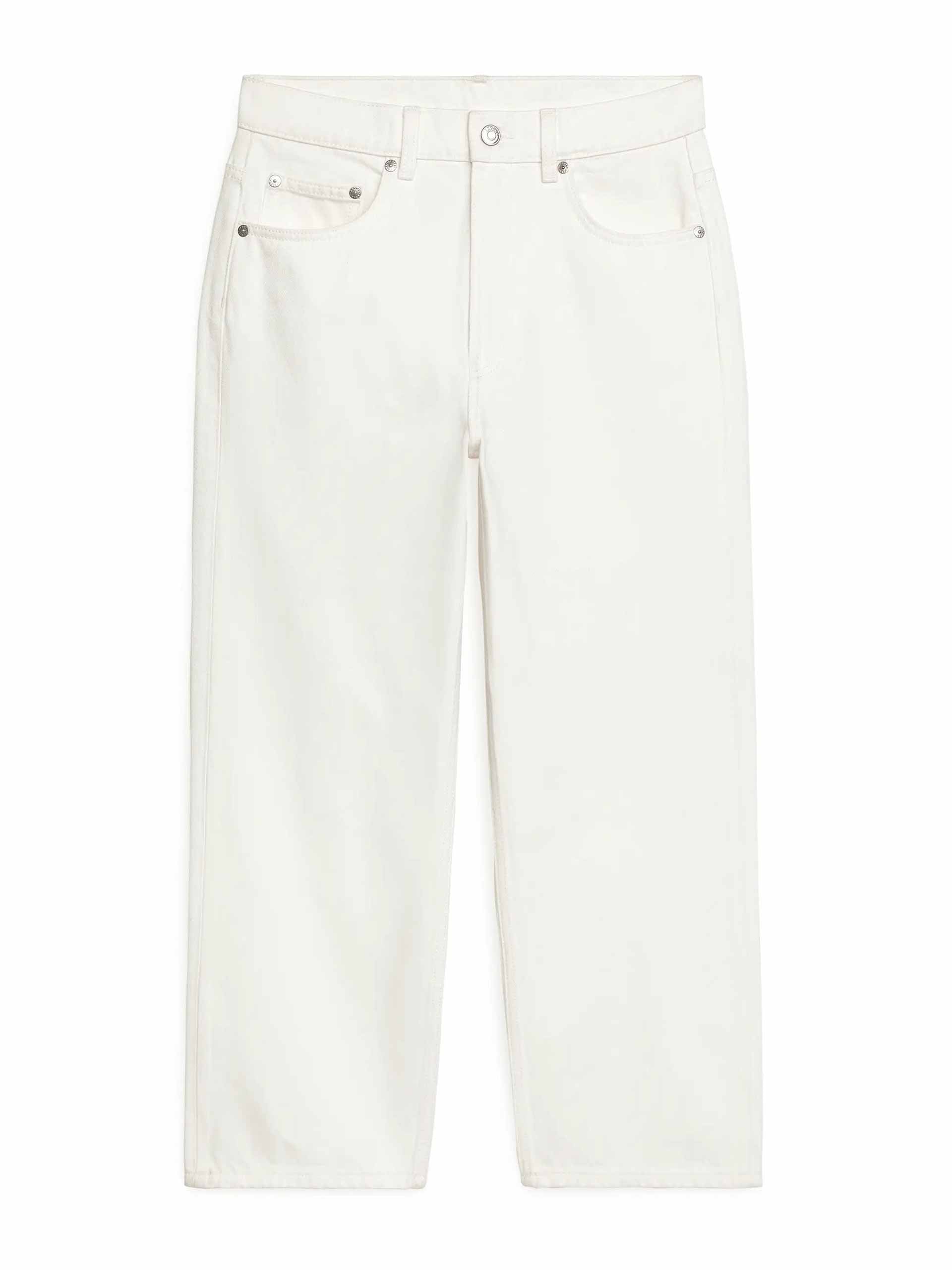 Straight leg cropped jeans | Collagerie.com