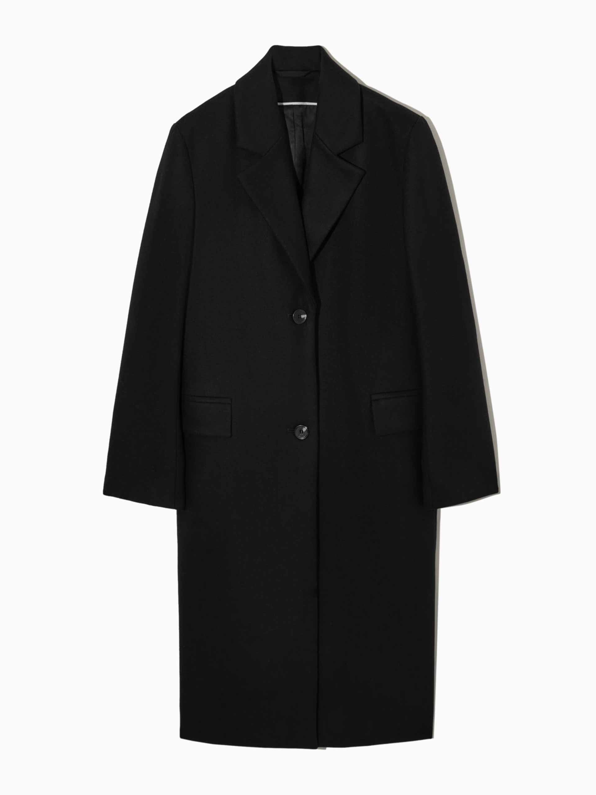 Single-breasted wool-blend coat - Collagerie