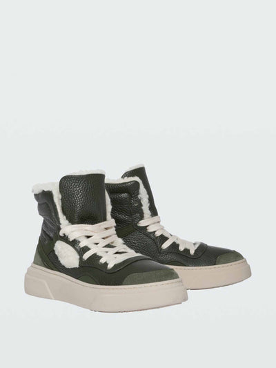 Dorothee Schumacher Suede trainers with wool lining at Collagerie