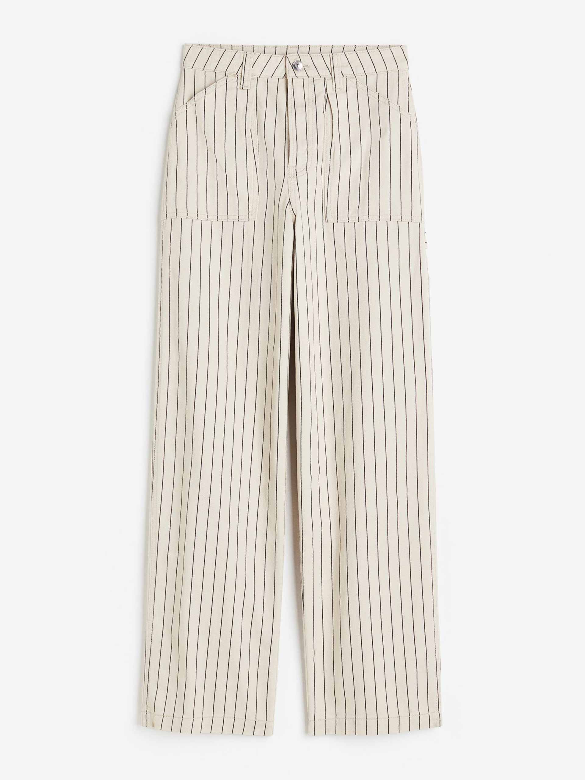 White pinstripe cargos - Collagerie