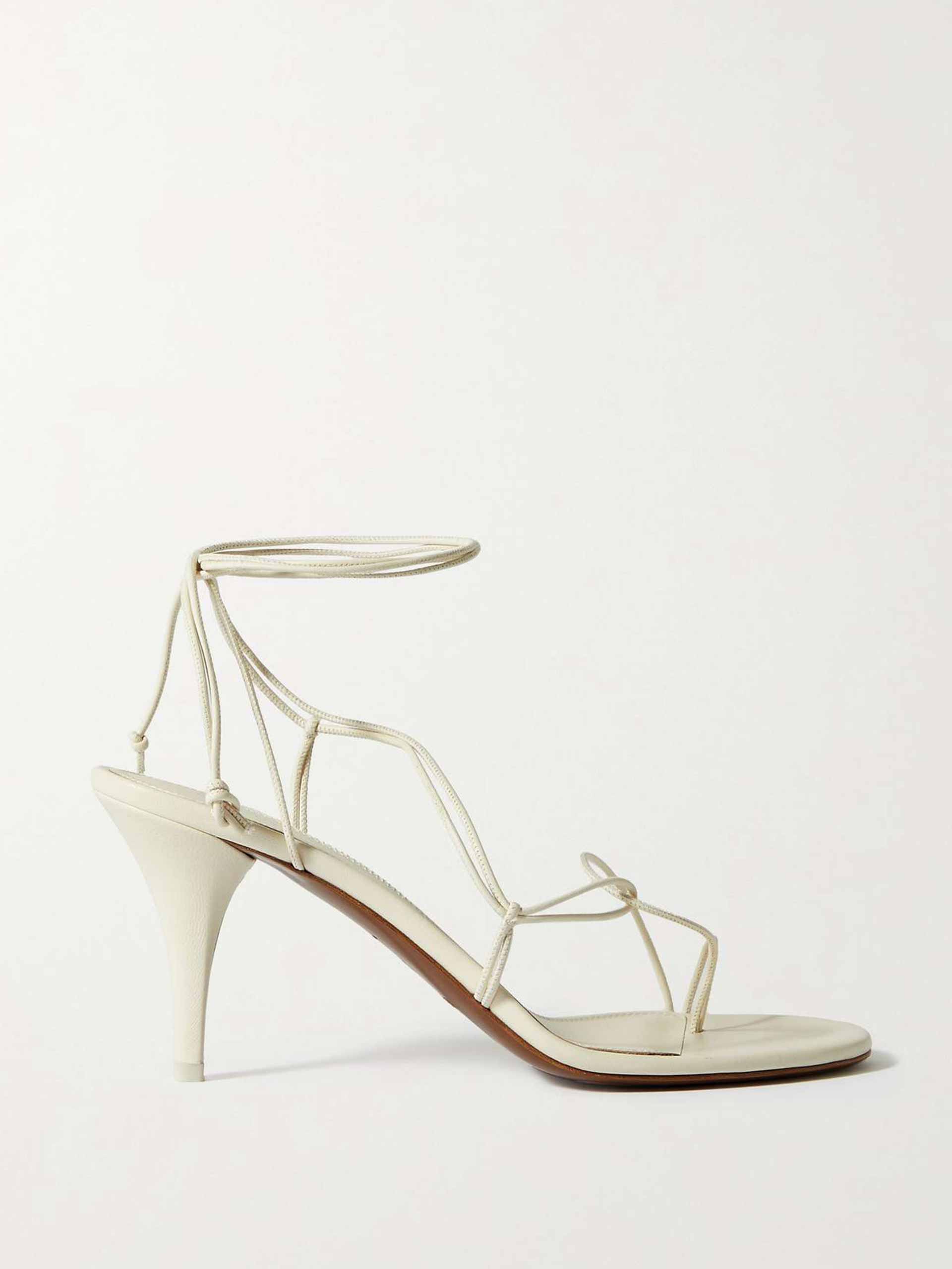 Cream leather sandals - Collagerie