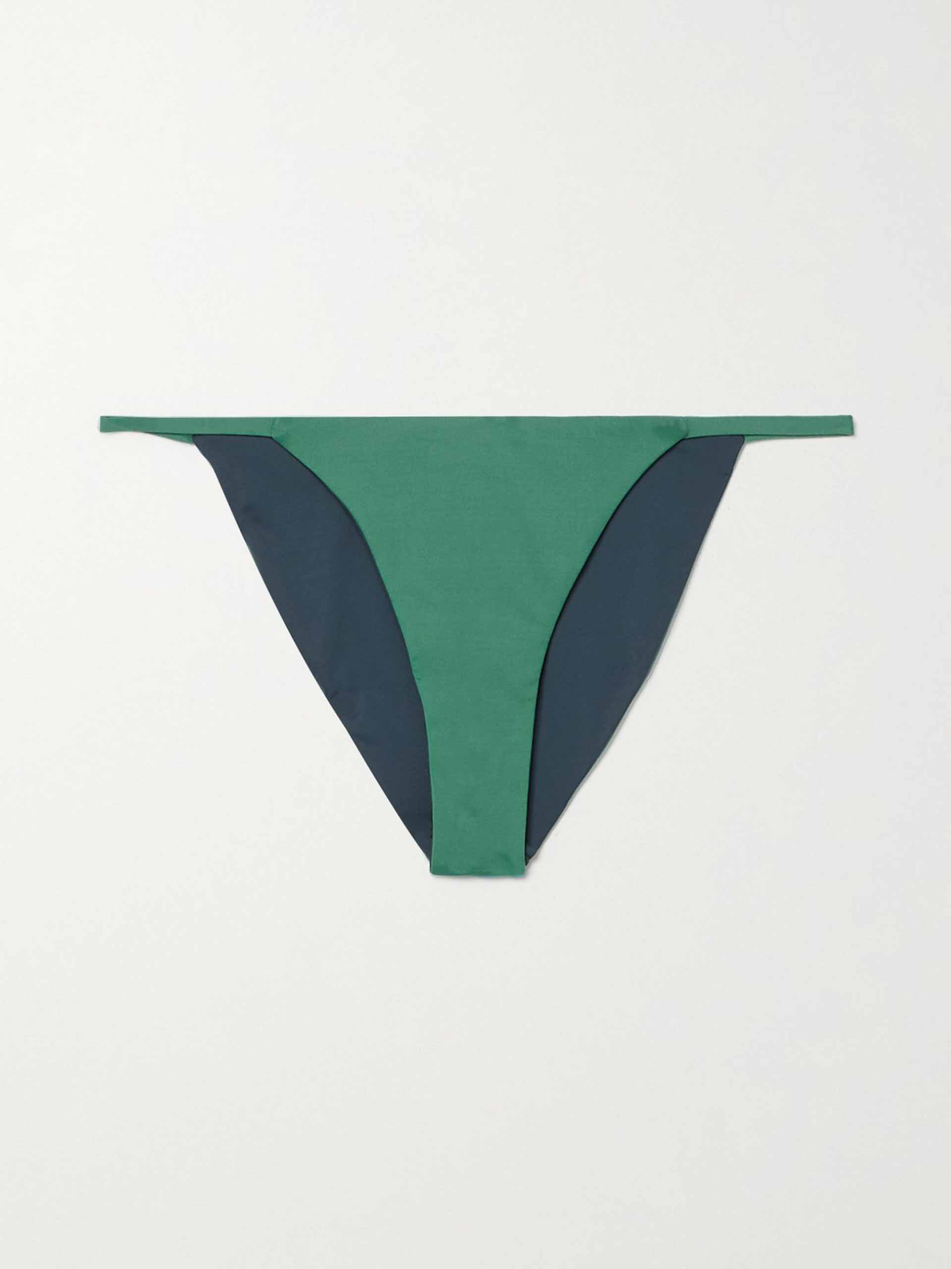 Green reversible bikini briefs Collagerie