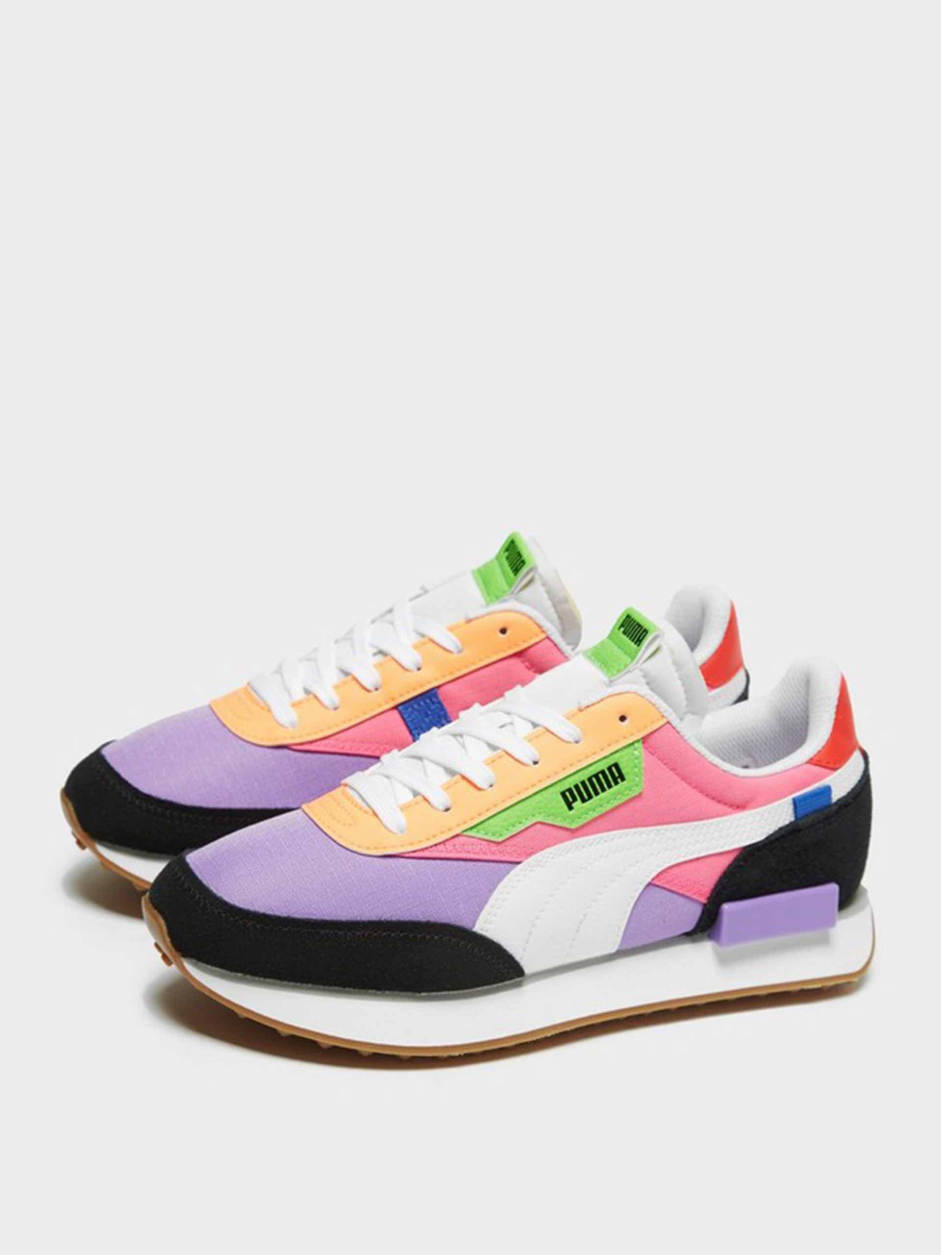 multi coloured puma trainers