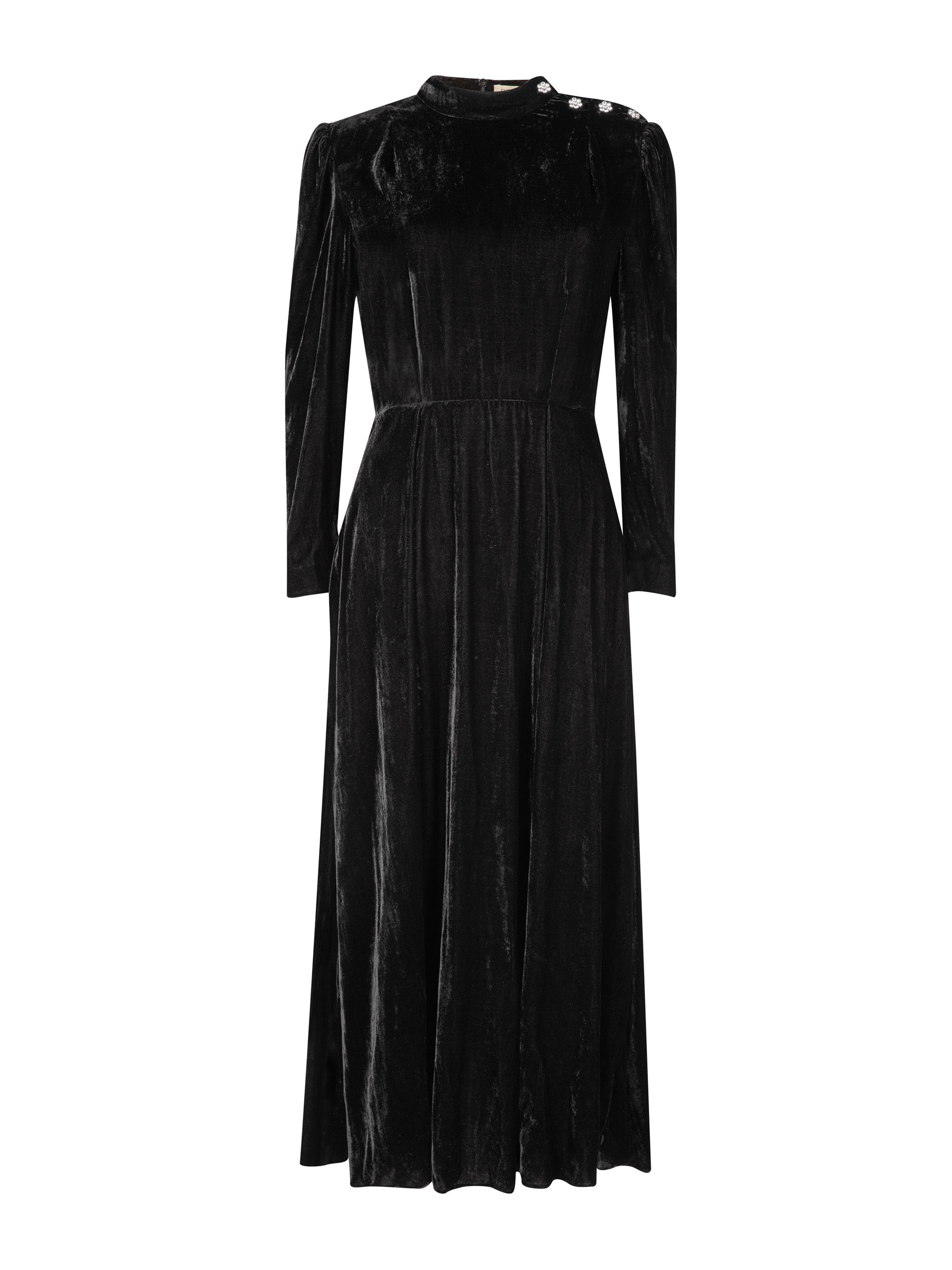 Sonia black velvet dress - Collagerie