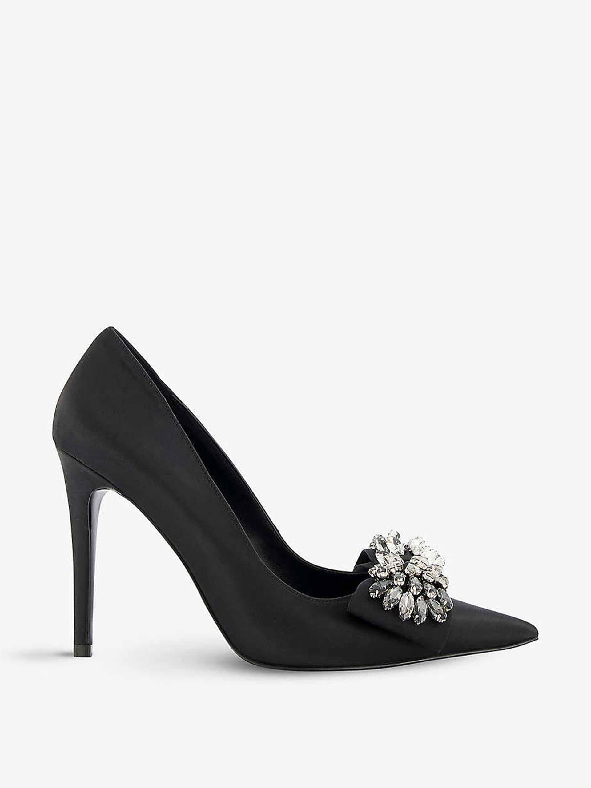 Diamonte-detailing pointed court shoes - Collagerie.com