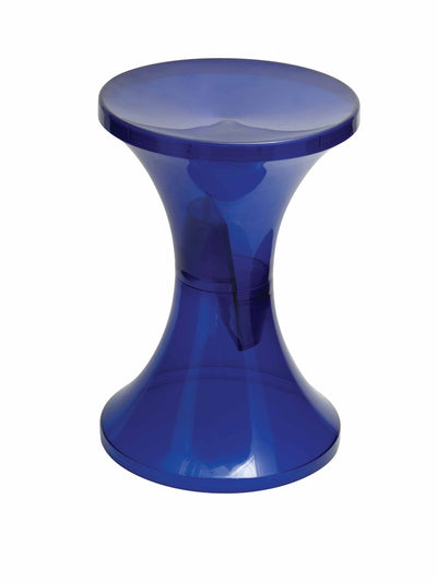 Stamp Editions Transparent navy blue stool at Collagerie