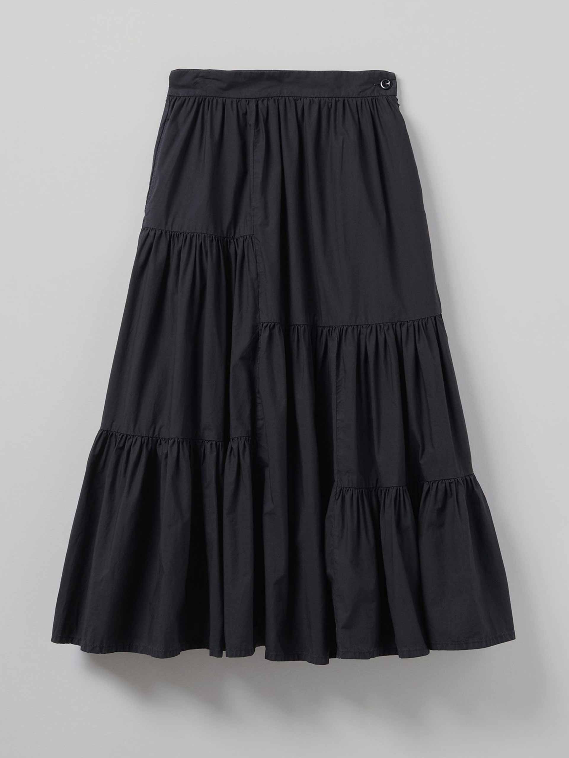 Cotton-poplin tiered skirt | Collagerie.com
